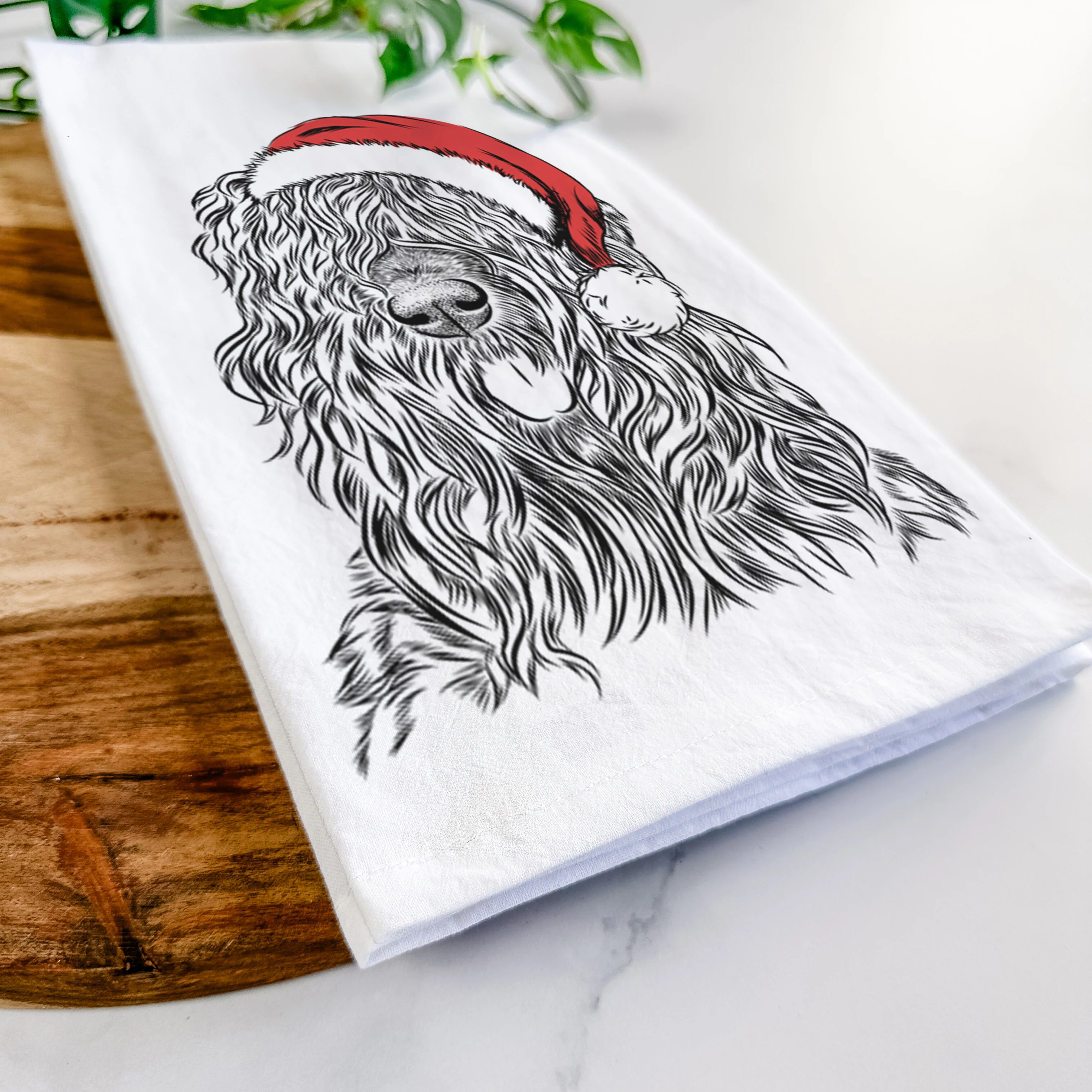 Darryl the Black Russian Terrier Tea Towel - Image 9