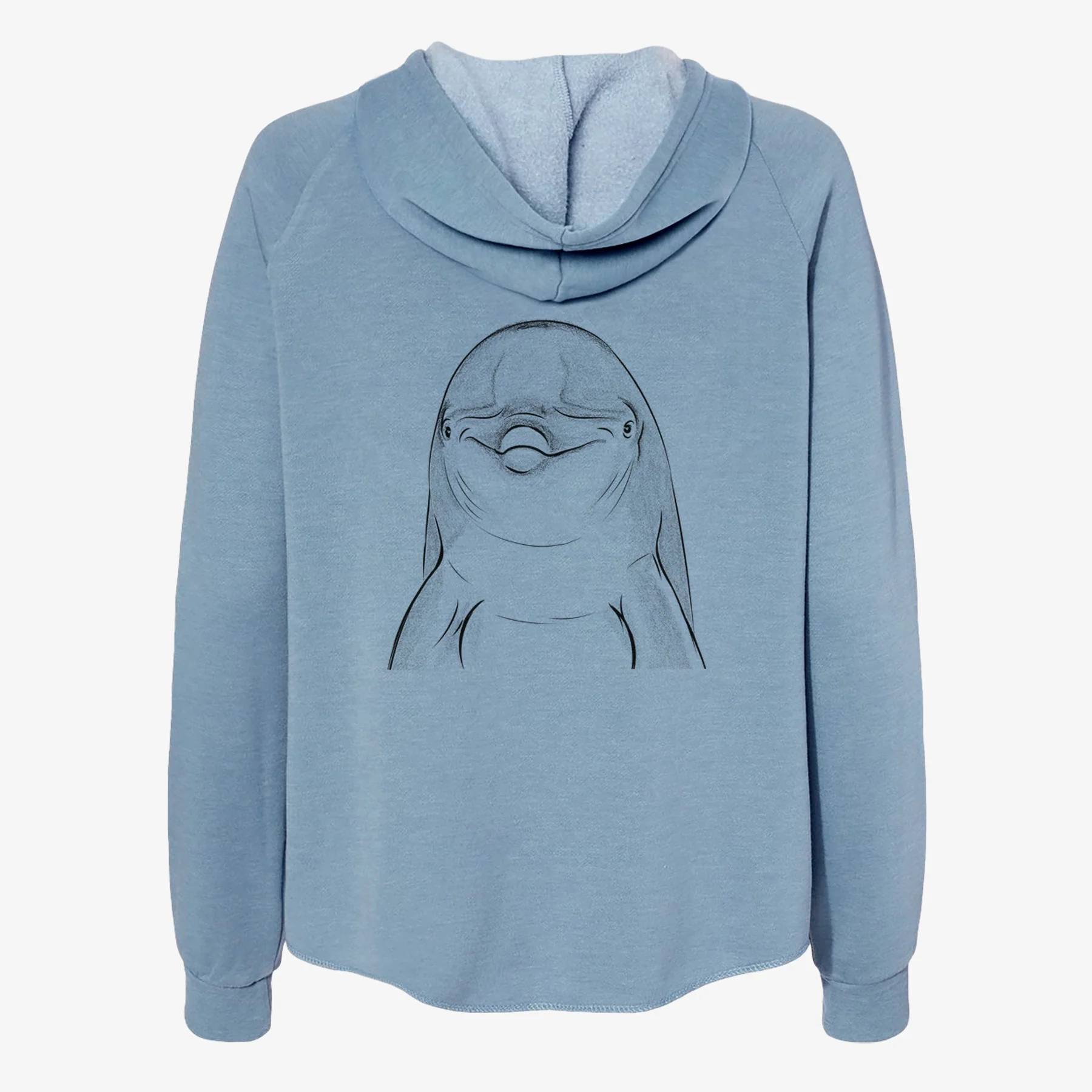 Dave the Dolphin - Women's Cali Wave Zip-Up Sweatshirt - Image 6
