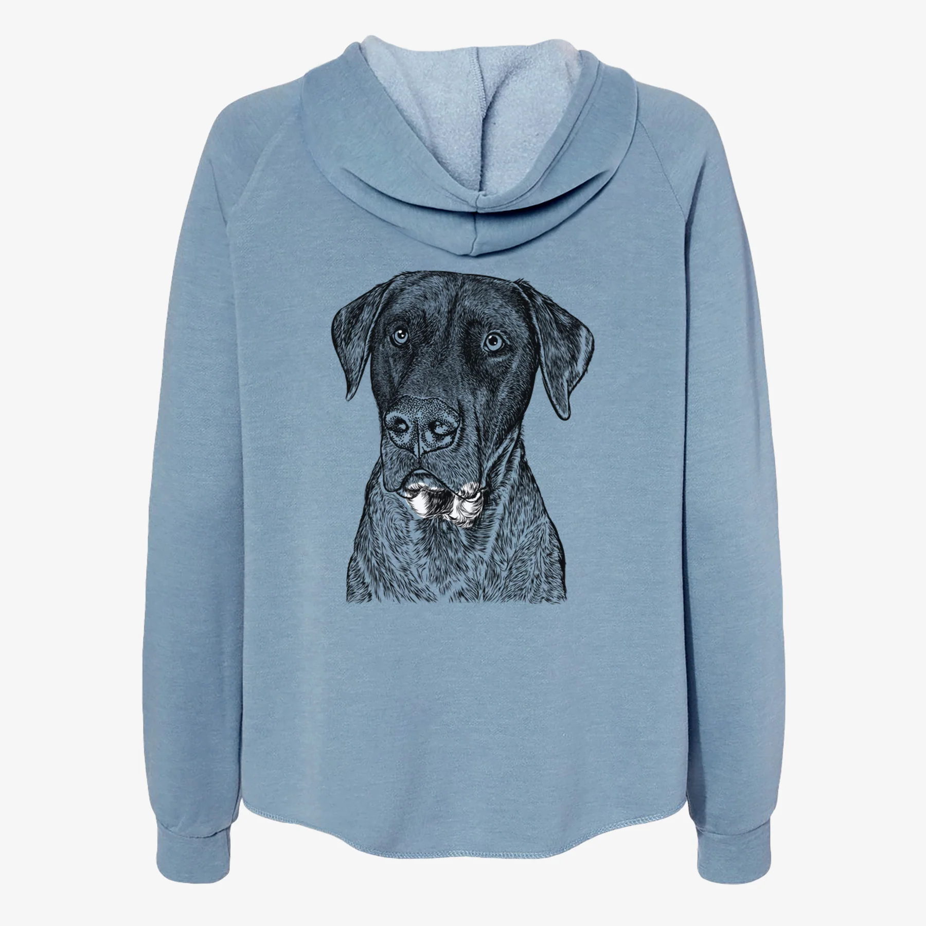 David the Boxador - Women's Cali Wave Zip-Up Sweatshirt - Image 6