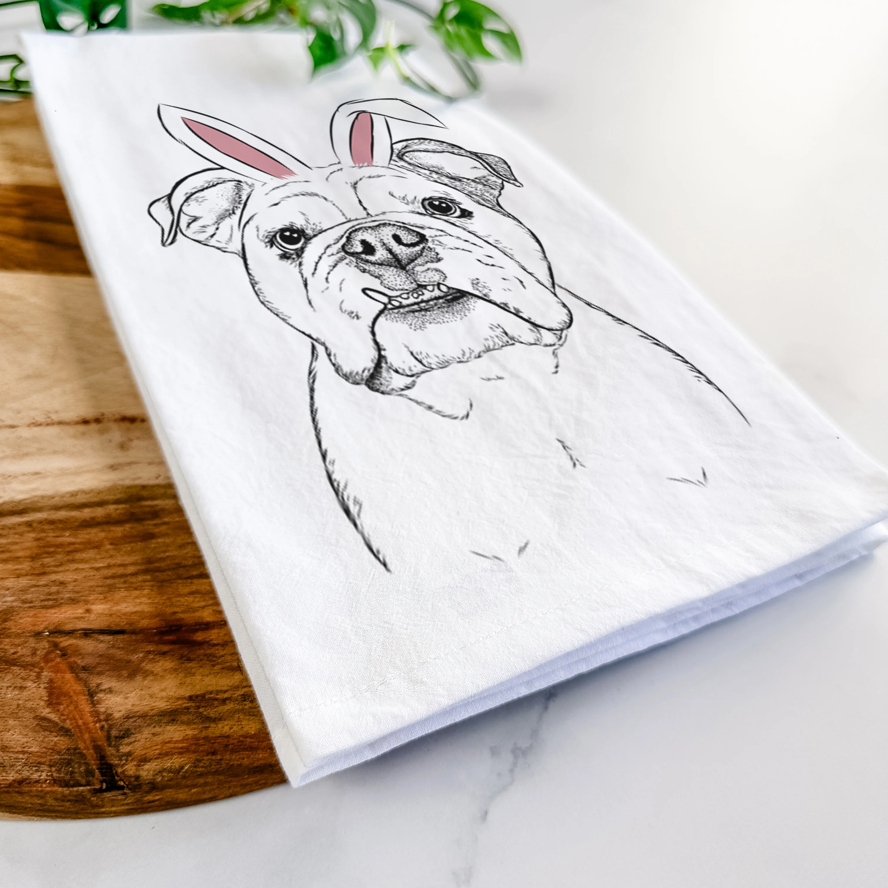 Dazy the English Bulldog Tea Towel - Image 14