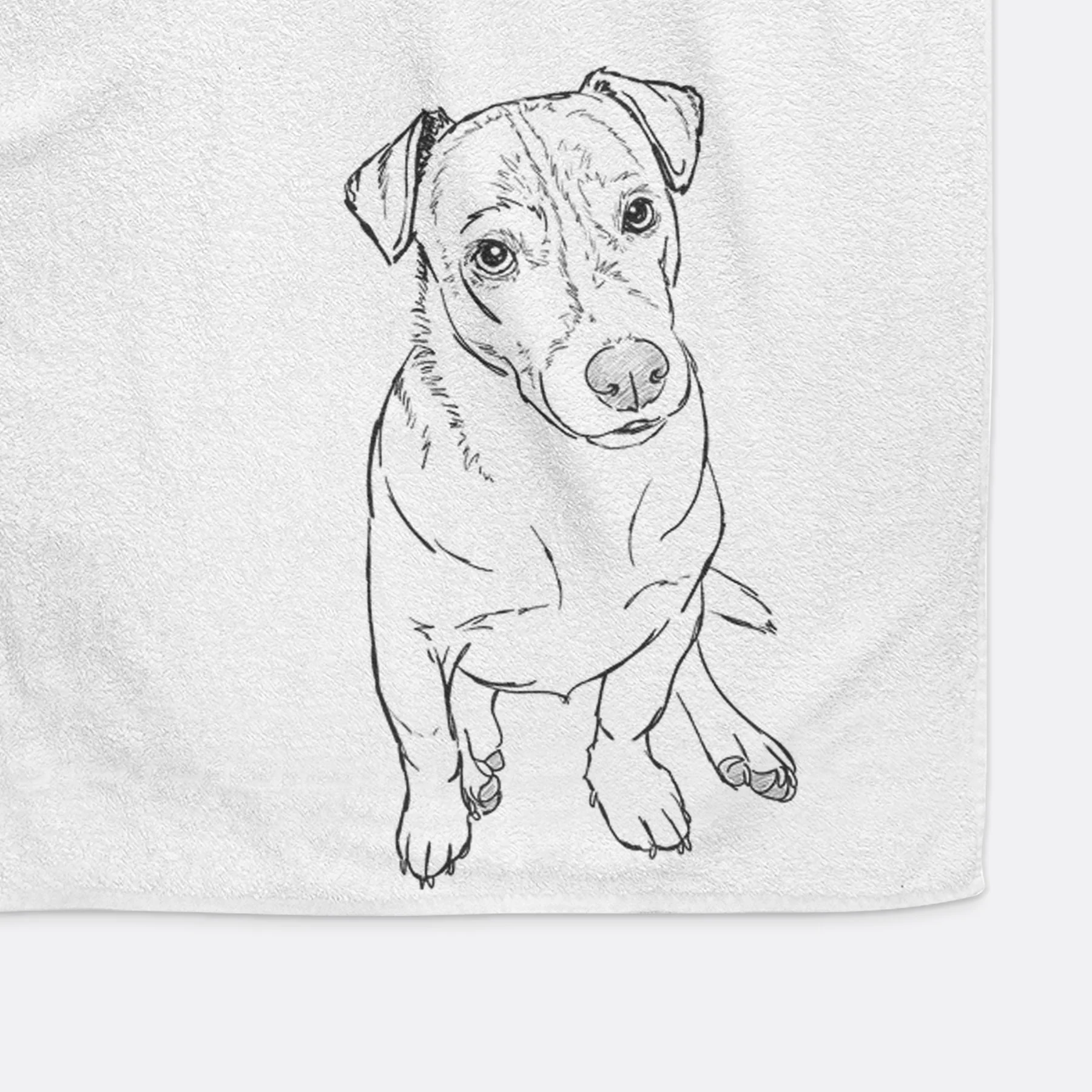 Doodled Buttercup the Mixed Breed Premium Hand Towel - Image 3