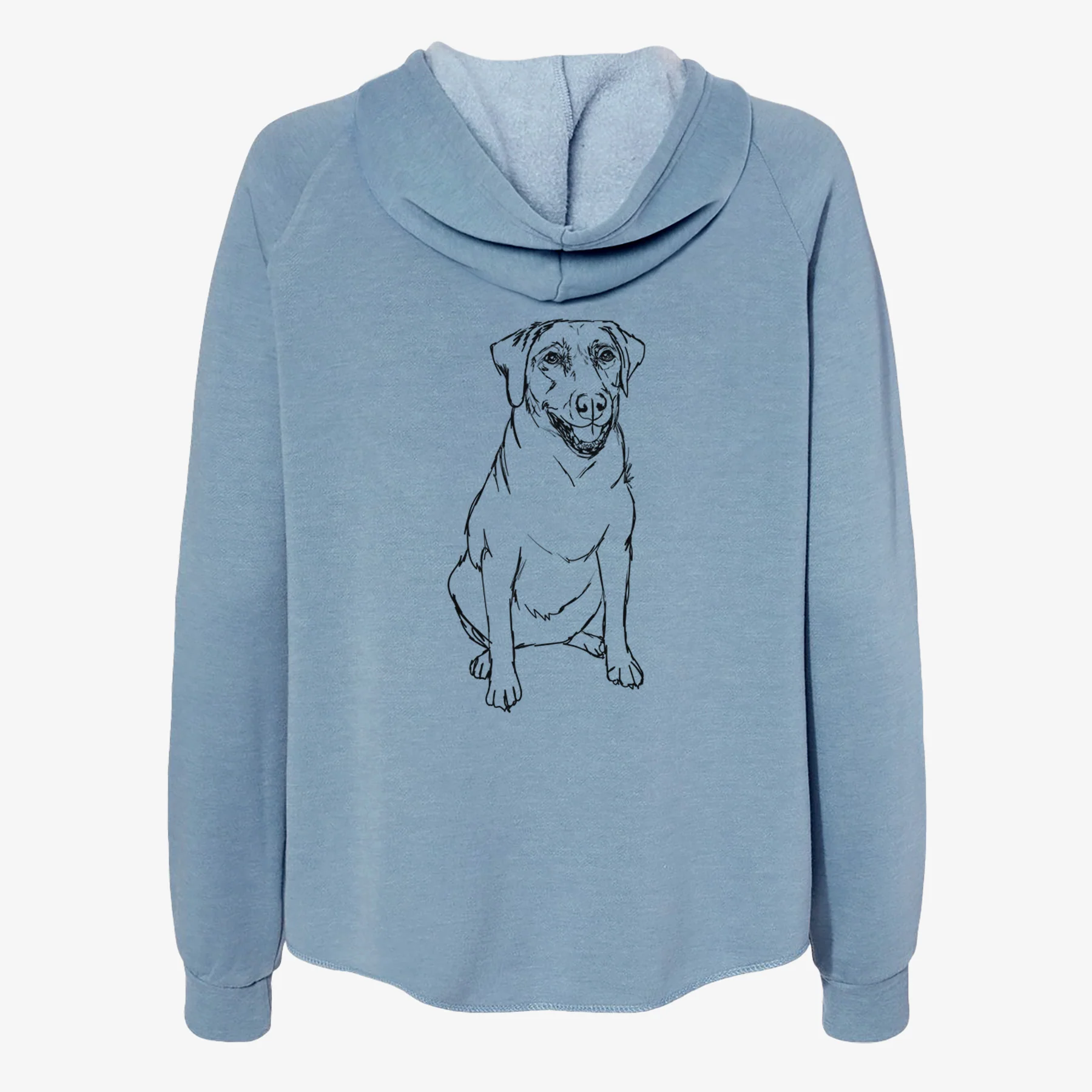 Doodled Callie the Labrador Retriever - Women's Cali Wave Zip-Up Sweatshirt - Image 6