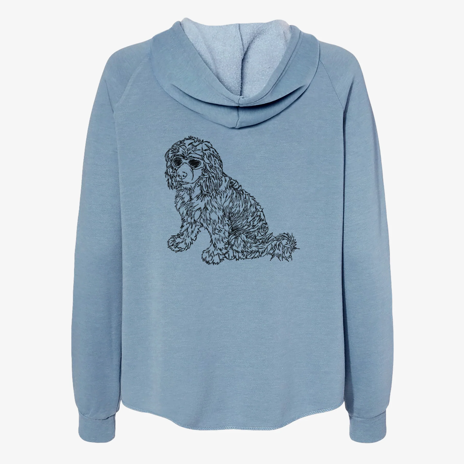 Doodled Coco the Cocker Spaniel - Women's Cali Wave Zip-Up Sweatshirt - Image 6