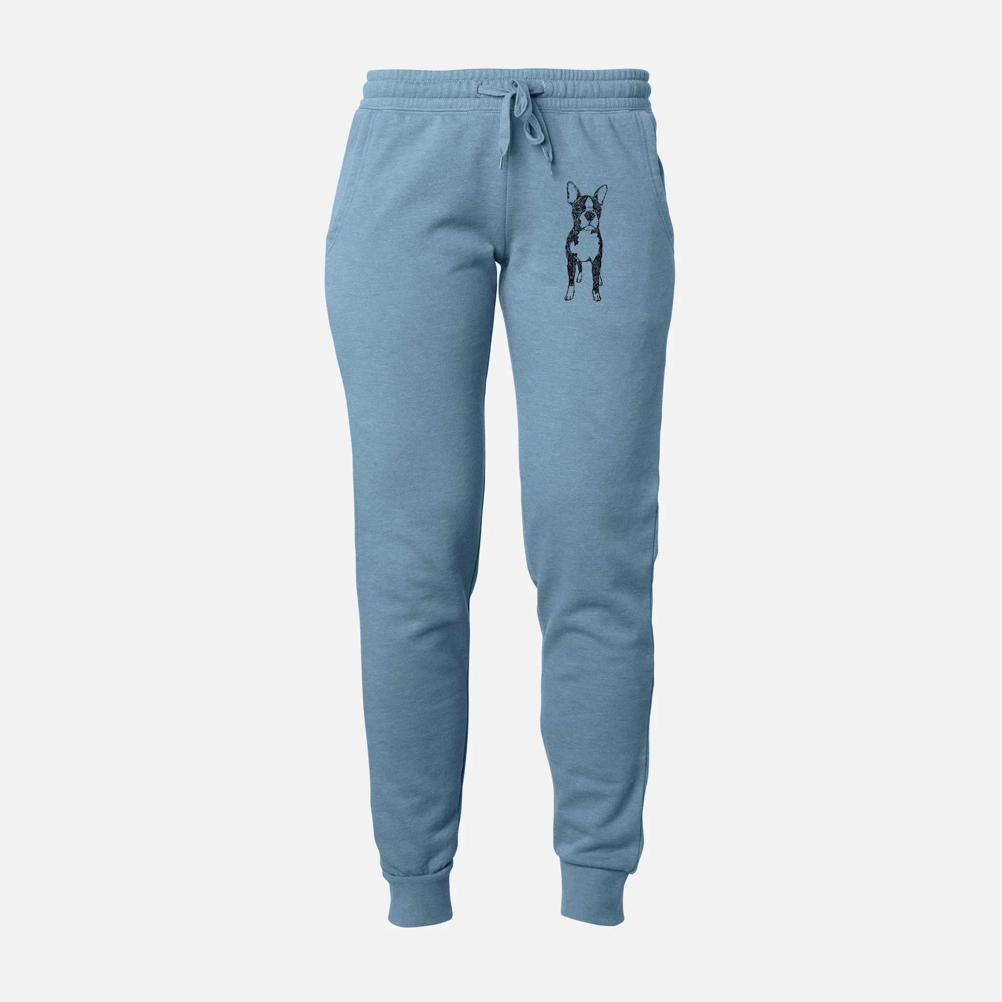 Doodled Cooper the Boston Terrier - Women's Cali Wave Joggers - Image 8