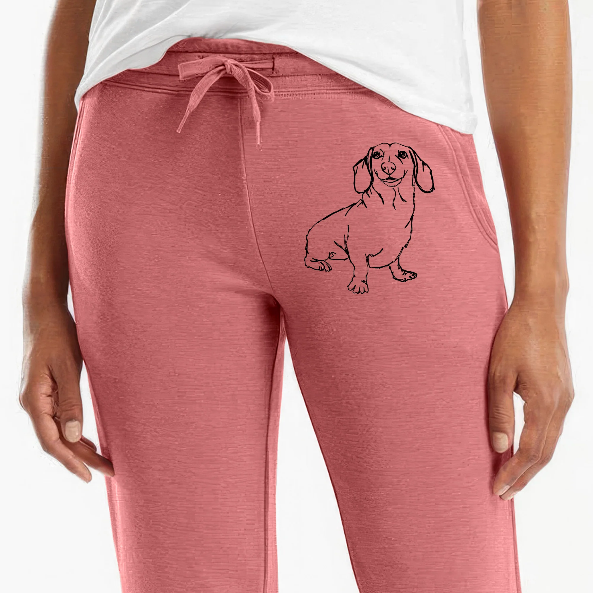 Doodled Dachshund - Women's Cali Wave Joggers - Image 6