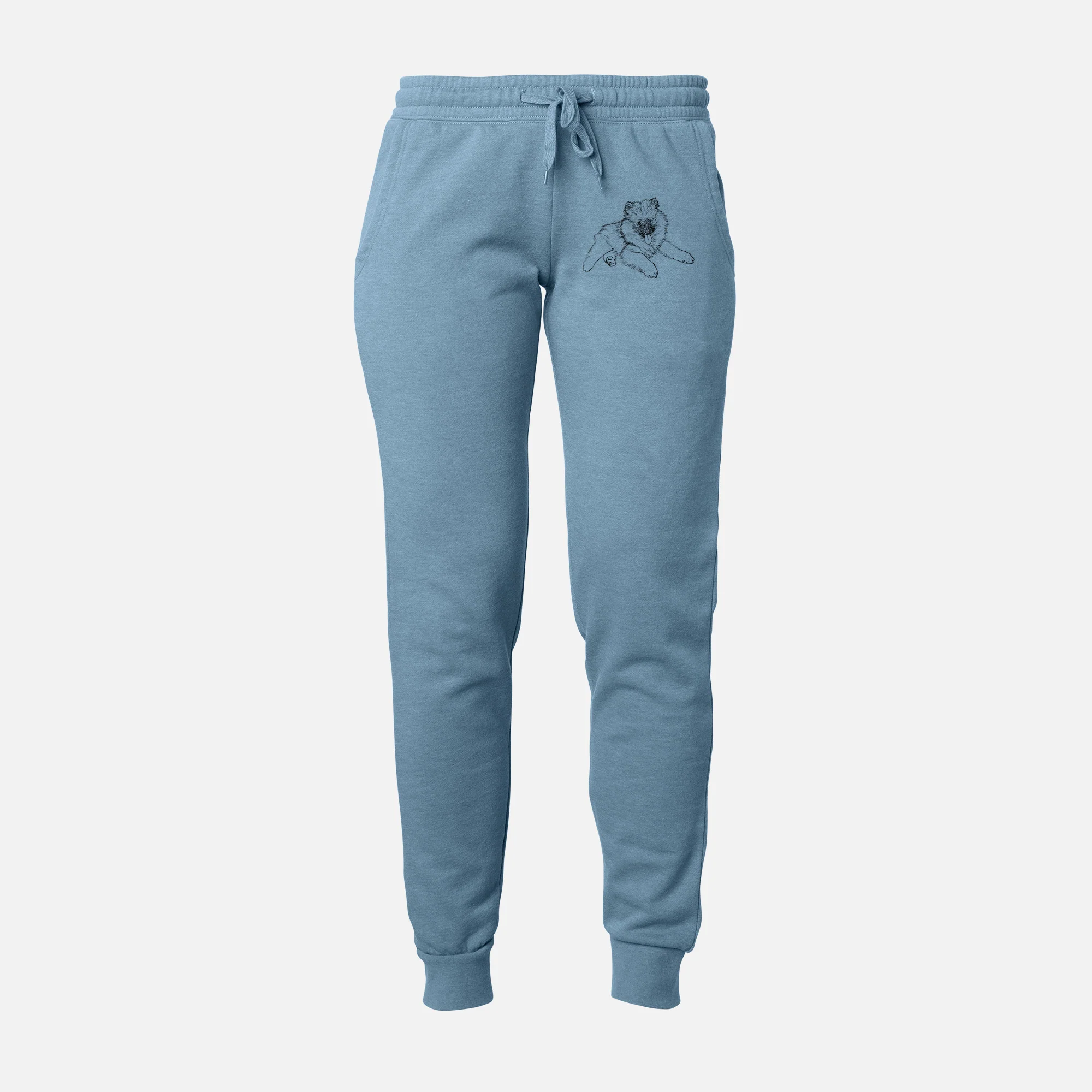 Doodled Double Bubble the Kesshond Puppy - Women's Cali Wave Joggers - Image 8