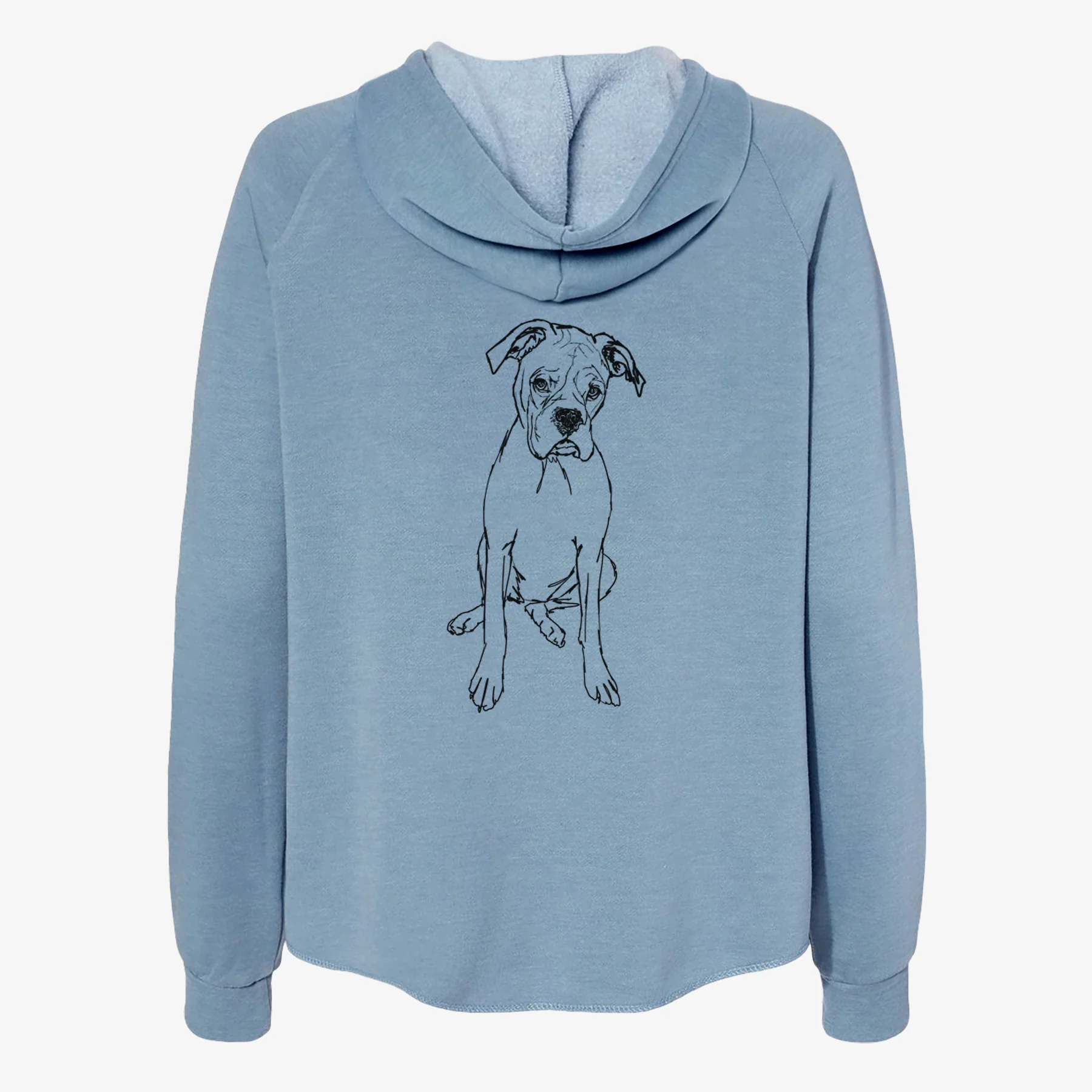 Doodled Ellie the Boxer - Women's Cali Wave Zip-Up Sweatshirt - Image 6