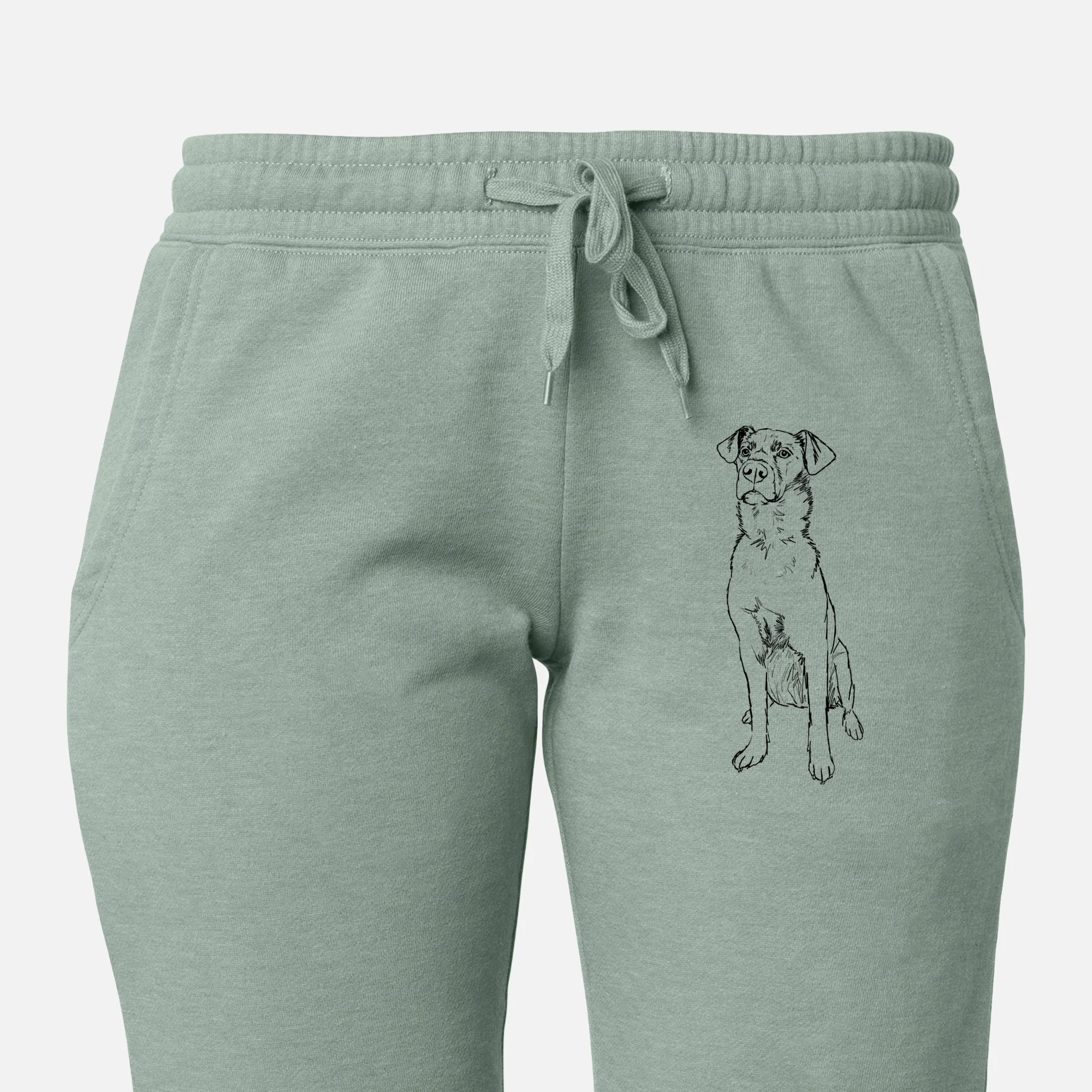 Doodled Grayson the Mixed Breed - Women's Cali Wave Joggers