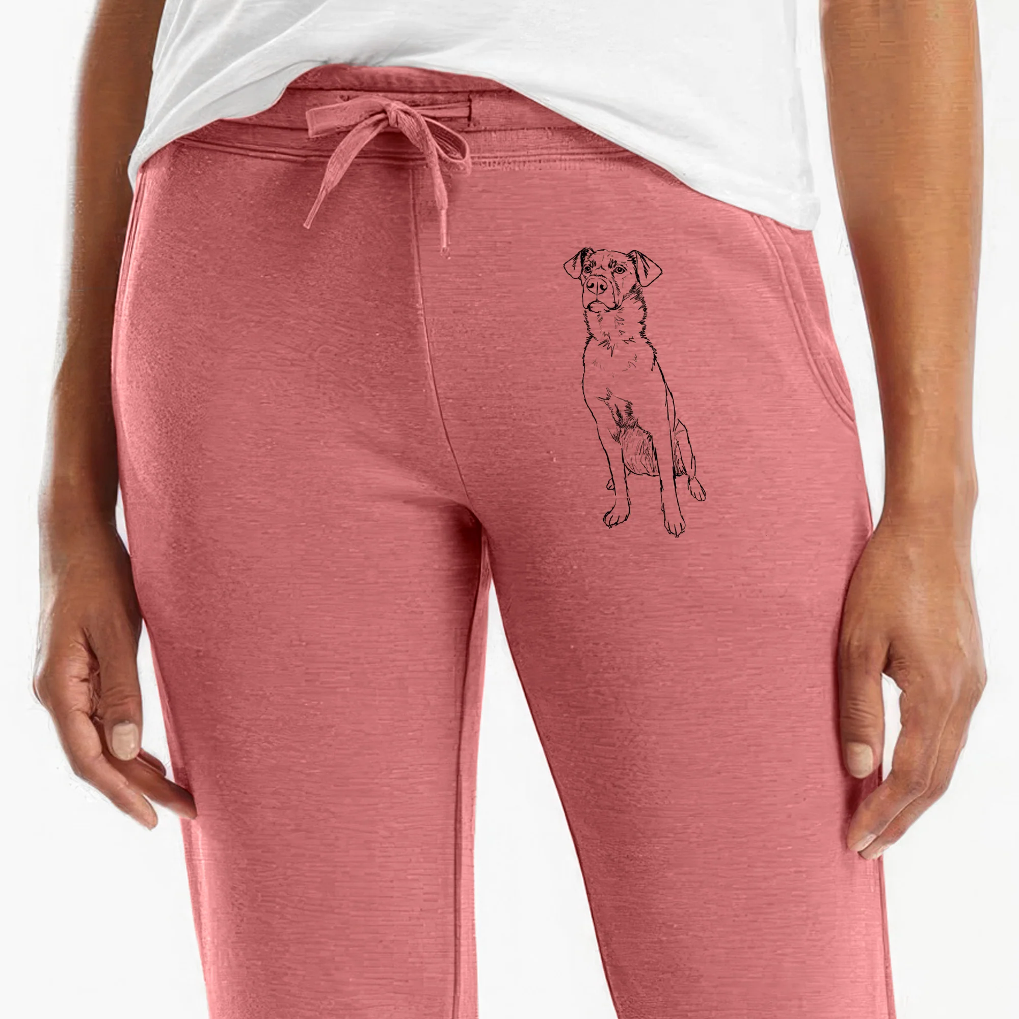 Doodled Grayson the Mixed Breed - Women's Cali Wave Joggers - Image 6