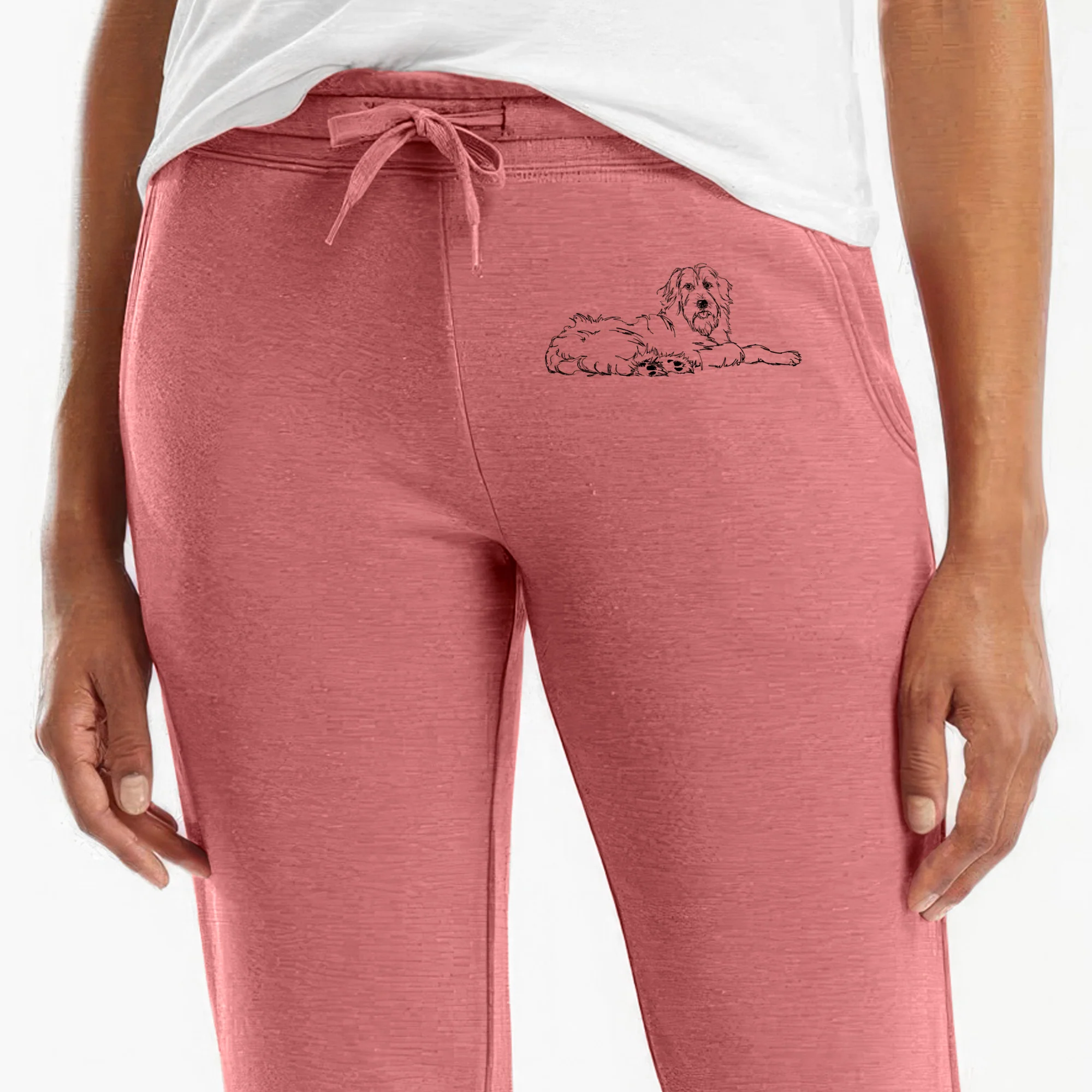 Doodled Kate the Goldendoodle - Women's Cali Wave Joggers - Image 6