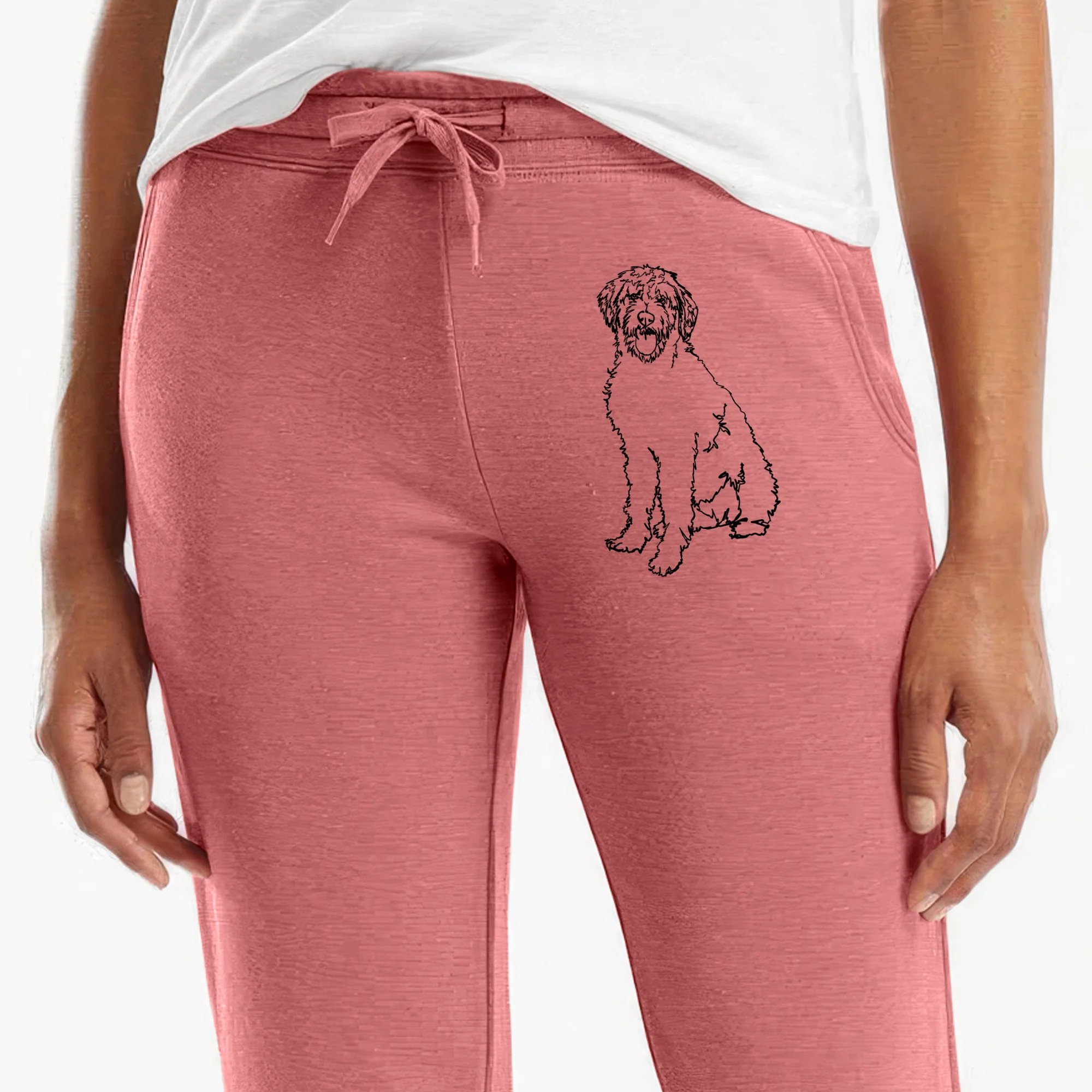 Doodled Labradoodle - Women's Cali Wave Joggers - Image 6