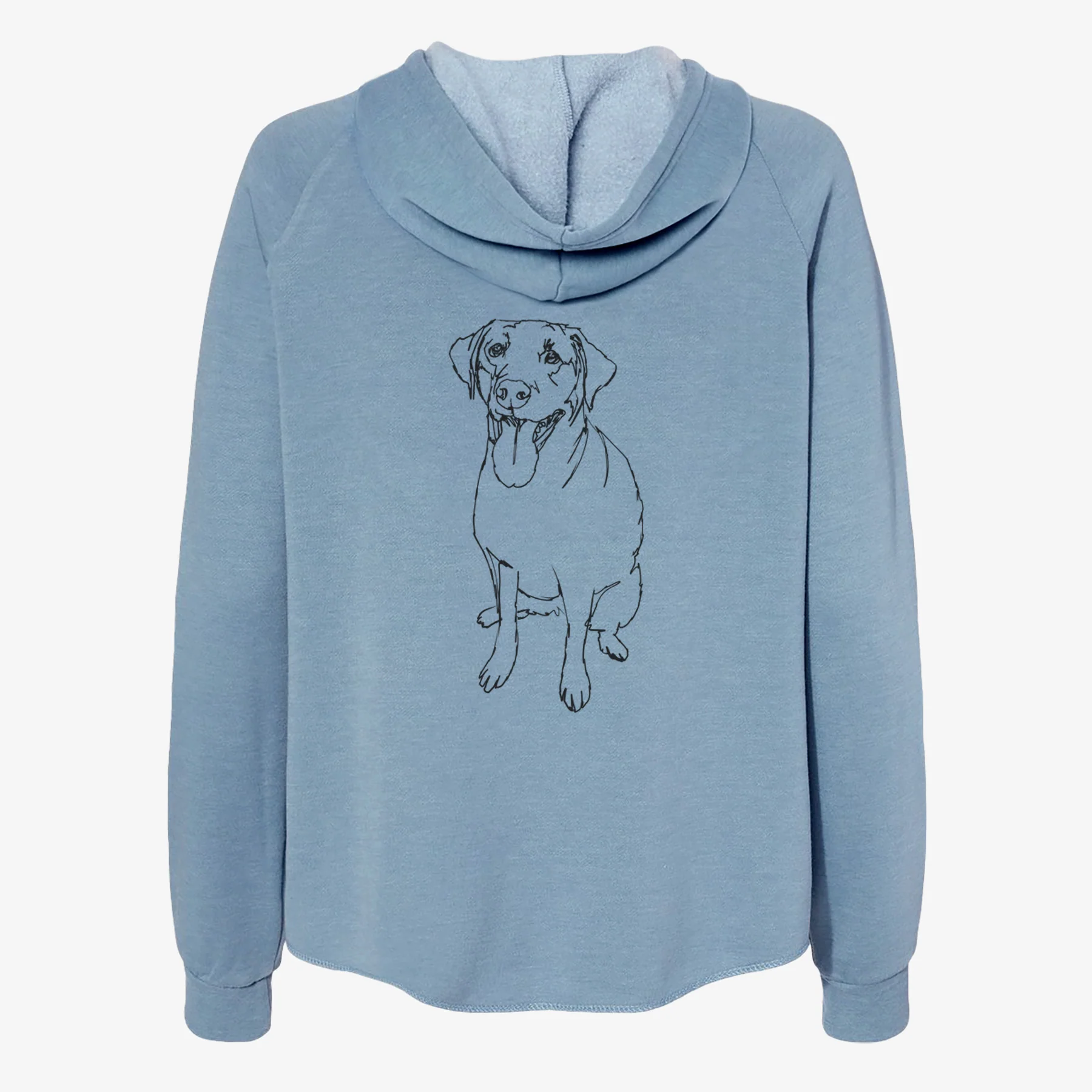 Doodled Labrador Retriever - Women's Cali Wave Zip-Up Sweatshirt - Image 6