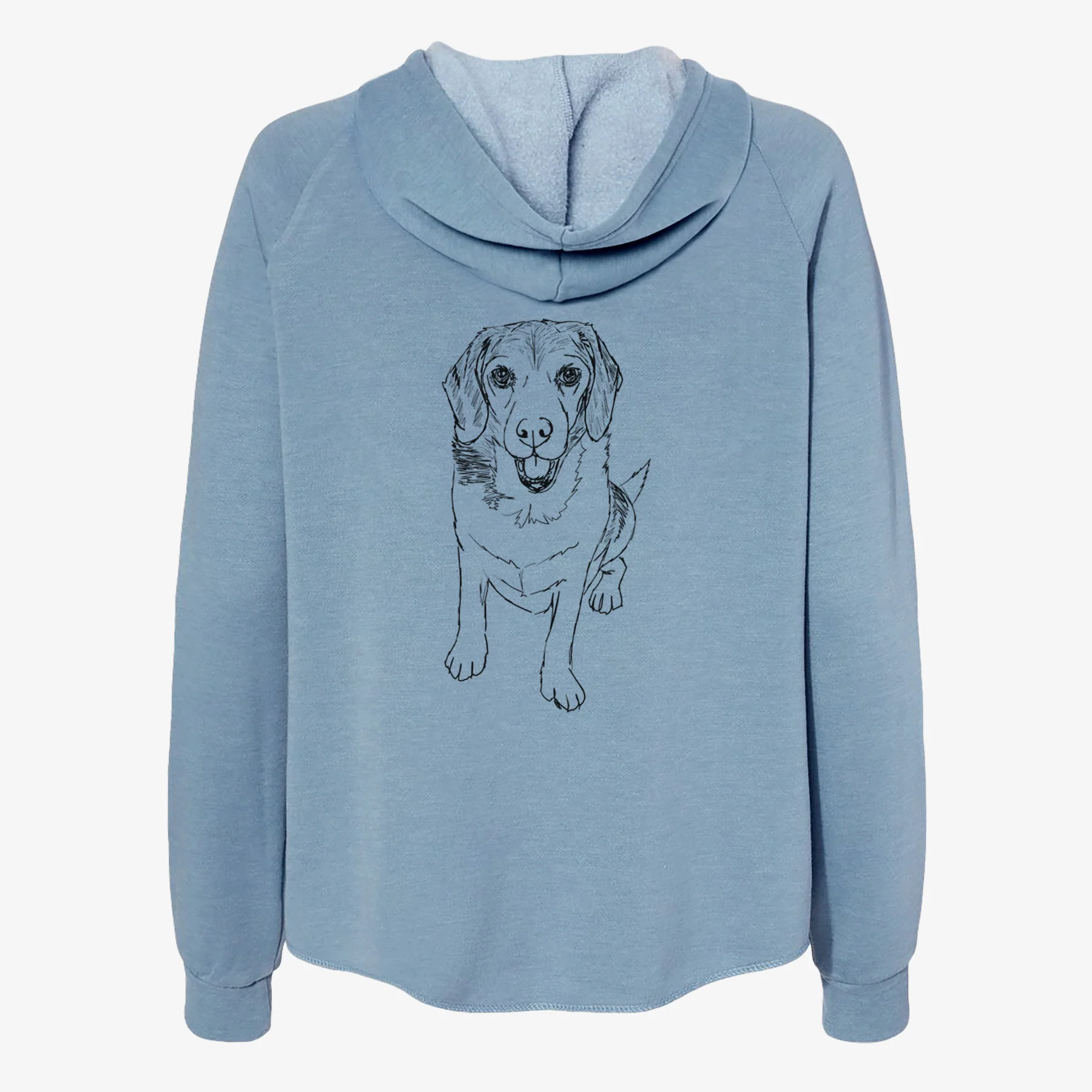 Doodled Maggie the Beagle - Women's Cali Wave Zip-Up Sweatshirt - Image 6