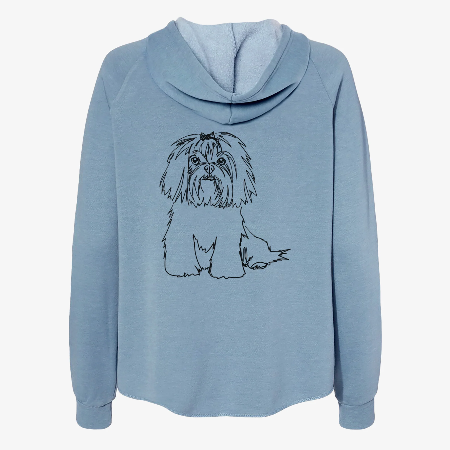 Doodled Maltese - Women's Cali Wave Zip-Up Sweatshirt - Image 6