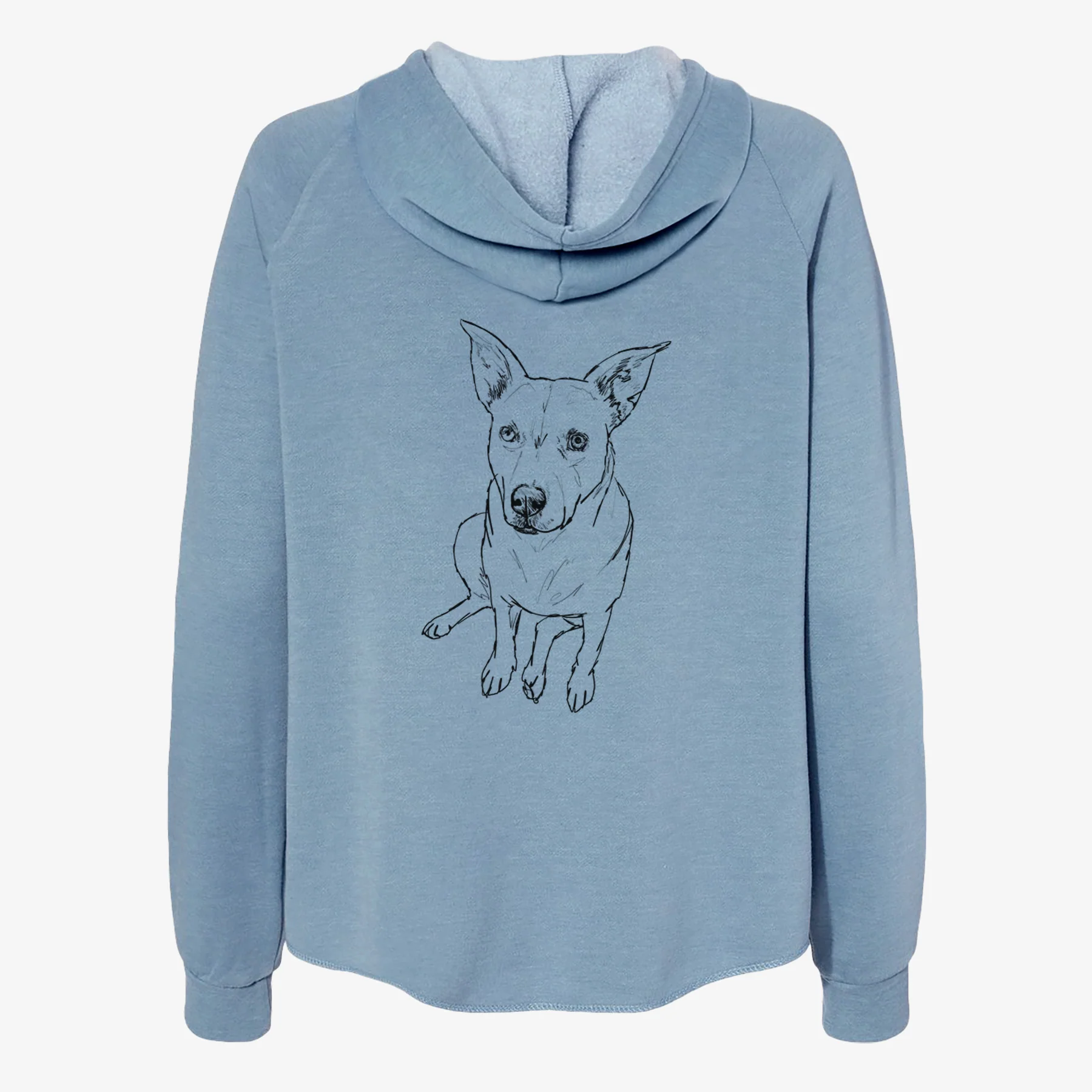 Doodled Rockstar the Mixed Breed - Women's Cali Wave Zip-Up Sweatshirt - Image 6