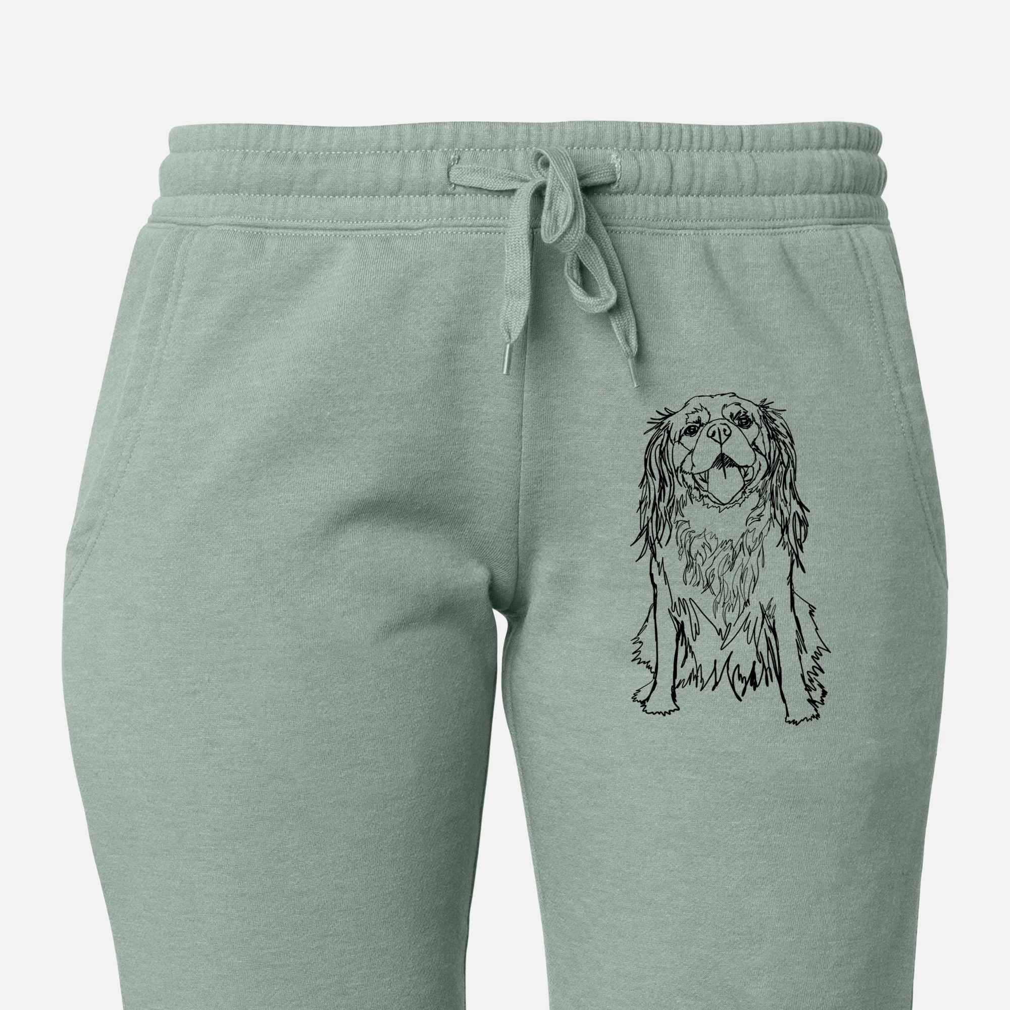 Doodled Roo the Cavalier King Charles Spaniel - Women's Cali Wave Joggers