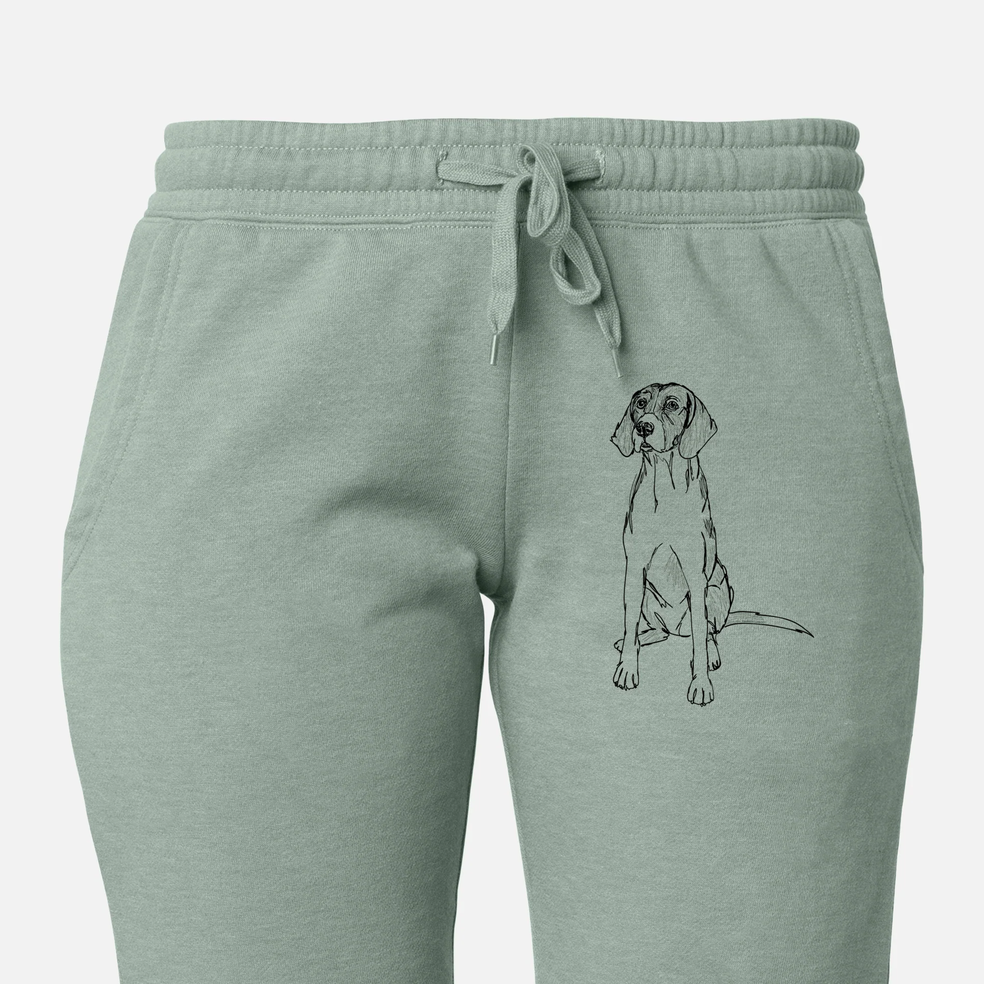 Doodled Rox the American Foxhound - Women's Cali Wave Joggers