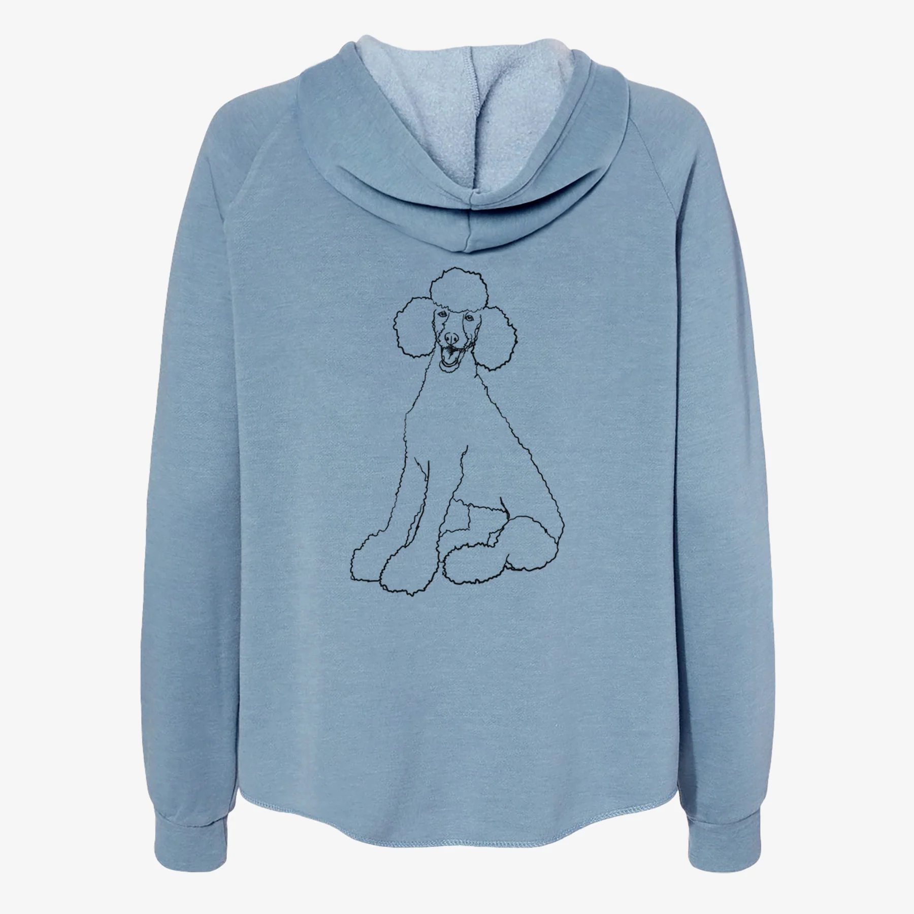 Doodled Sasha the Poodle - Women's Cali Wave Zip-Up Sweatshirt - Image 6