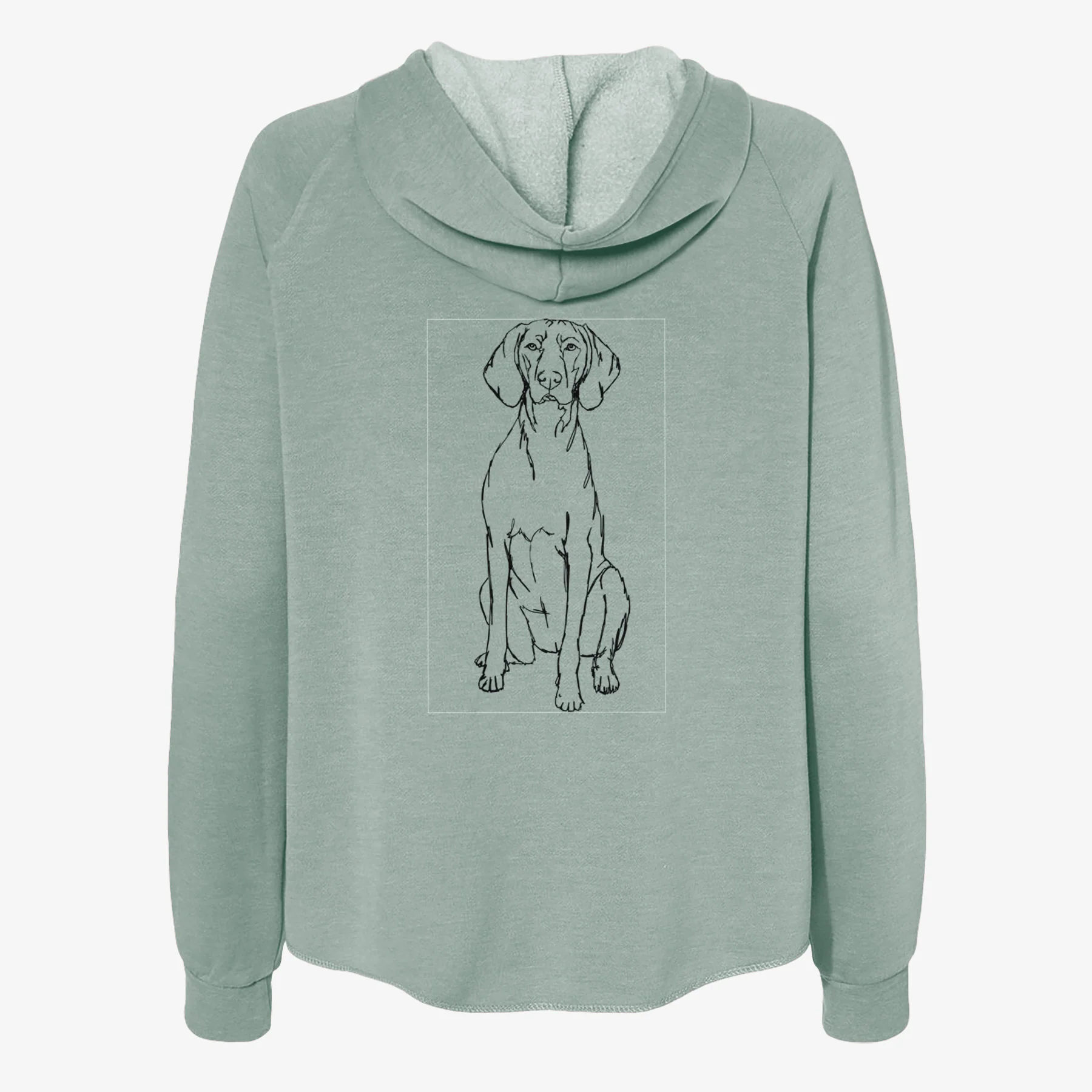 Doodled Vizsla - Women's Cali Wave Zip-Up Sweatshirt - Image 4