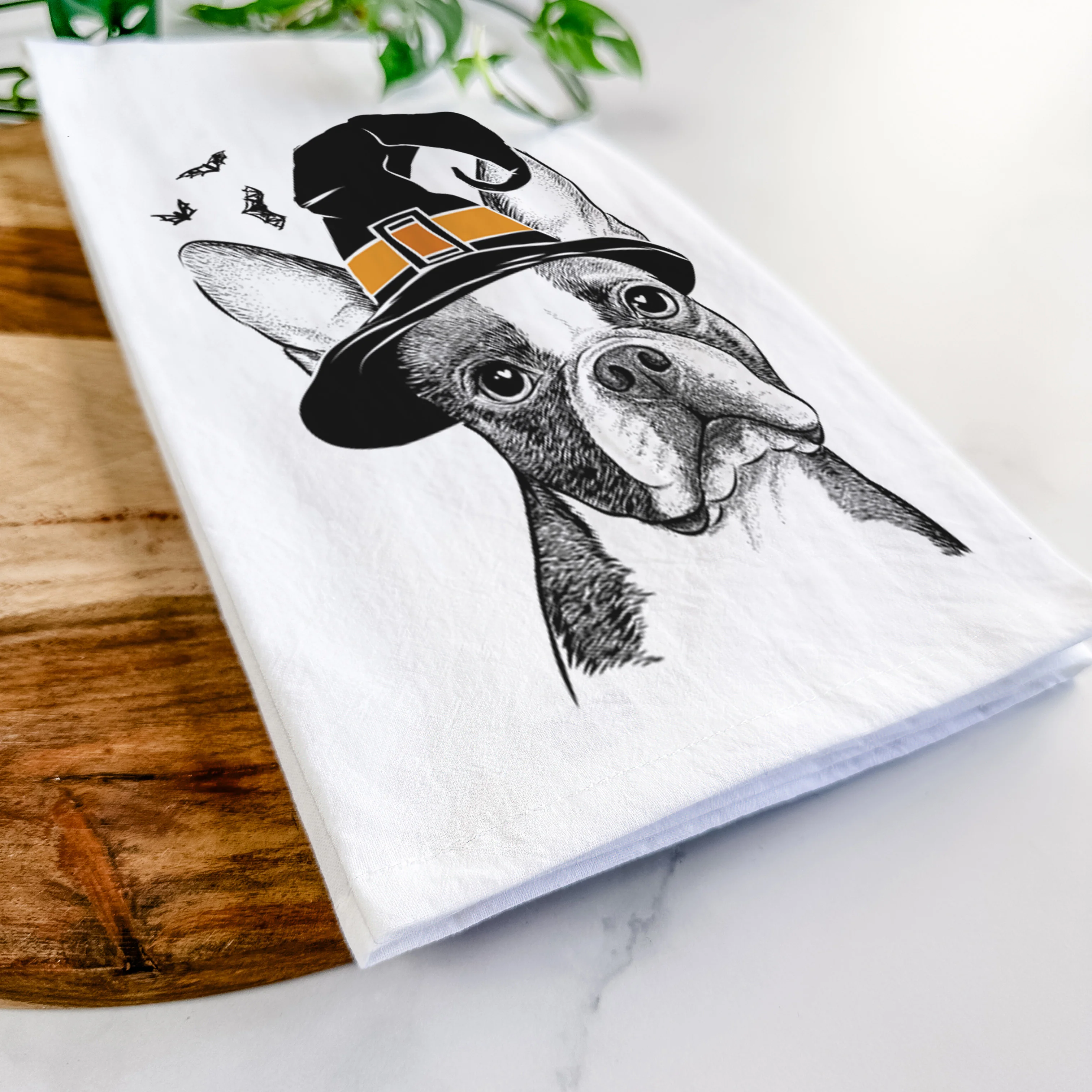 Dee Dee the Boston Terrier Tea Towel - Image 8