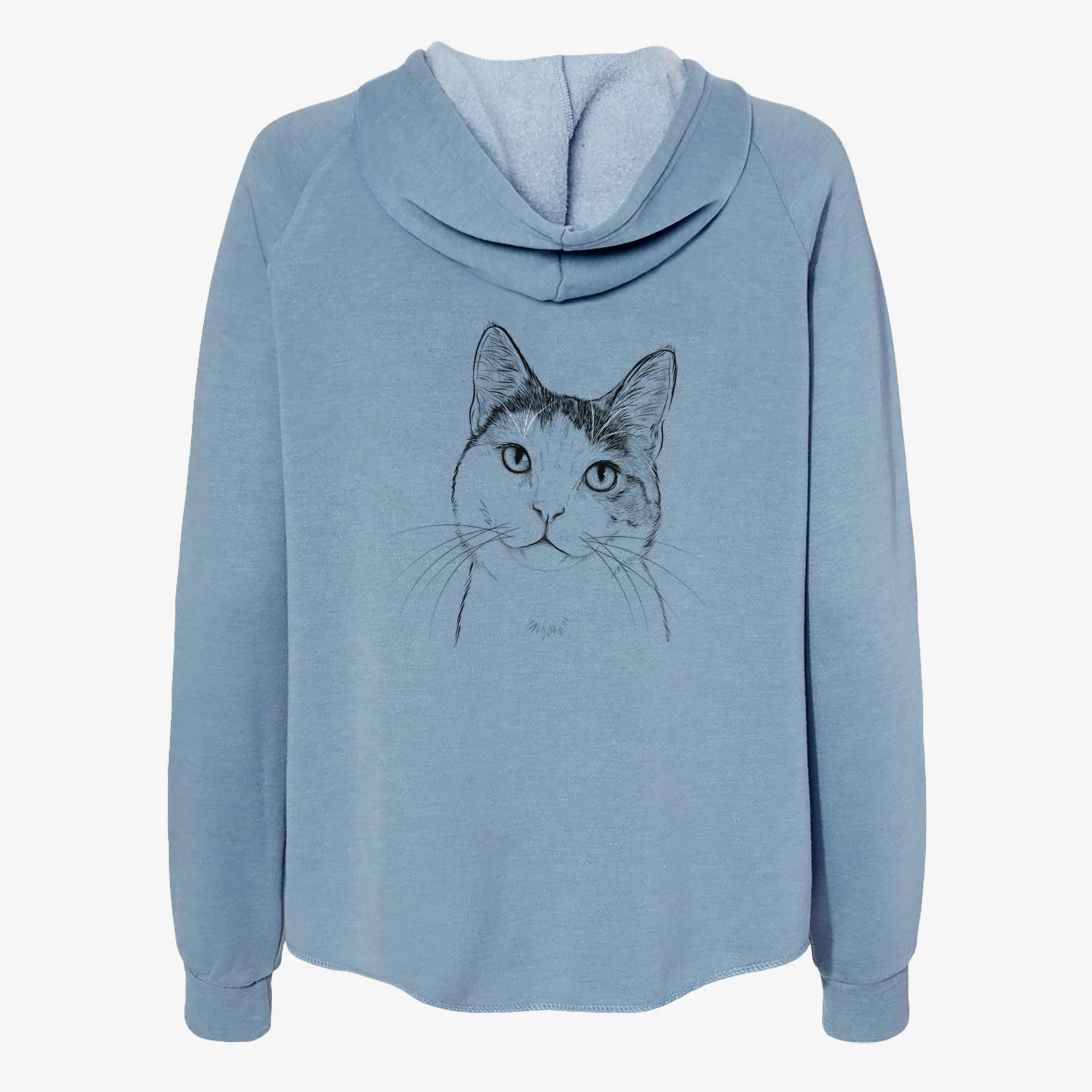 Denver the Calico Cat - Women's Cali Wave Zip-Up Sweatshirt - Image 6