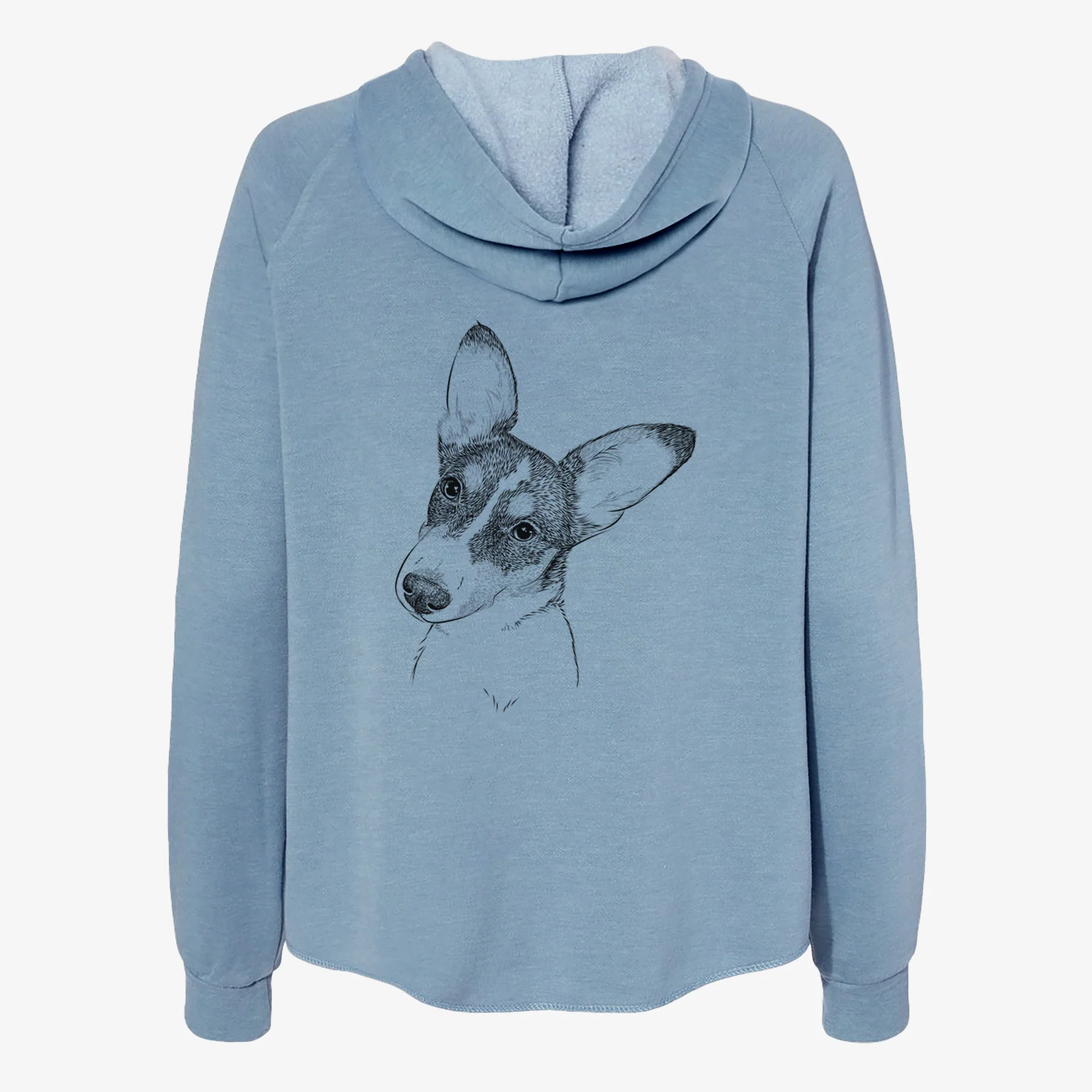 Dexter the Corgi - Women's Cali Wave Zip-Up Sweatshirt - Image 6