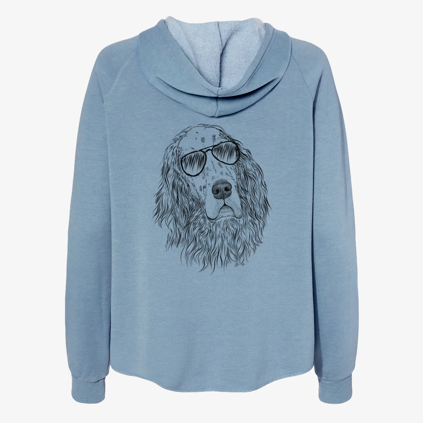 Dexter the English Setter - Women's Cali Wave Zip-Up Sweatshirt - Image 9