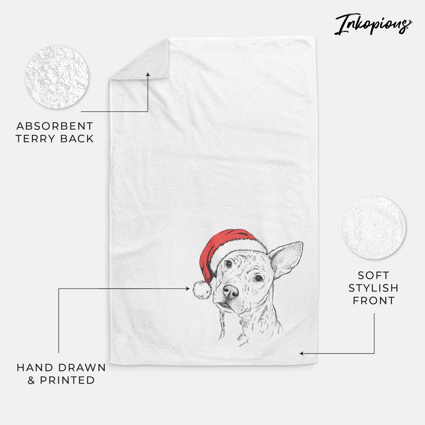 Diesel the Mixed Breed Decorative Hand Towel - Image 4