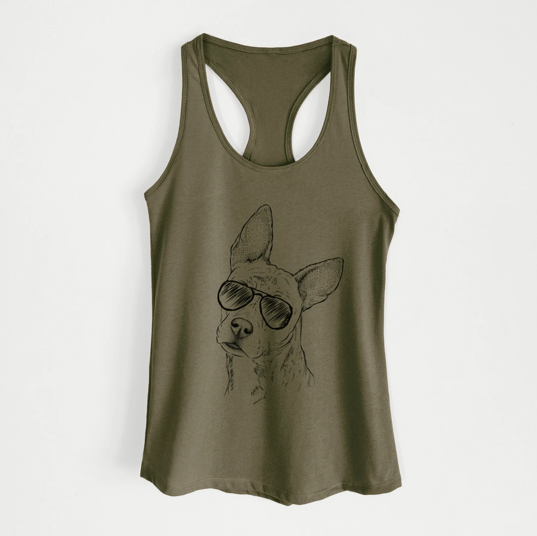 Diesel the Mixed Breed - Women's Racerback Tanktop - Image 10