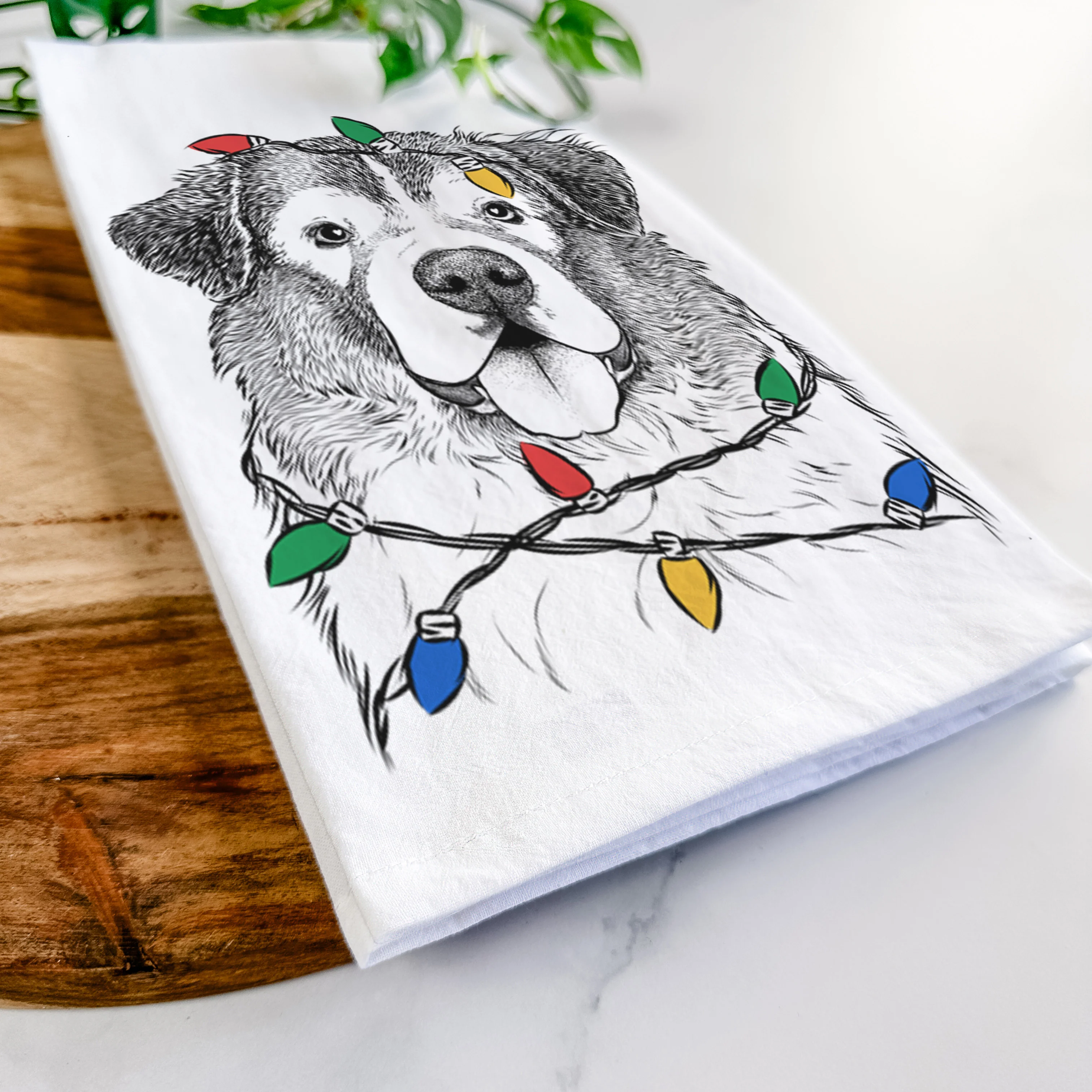 Dilly the Saint Bernard Tea Towel - Image 10