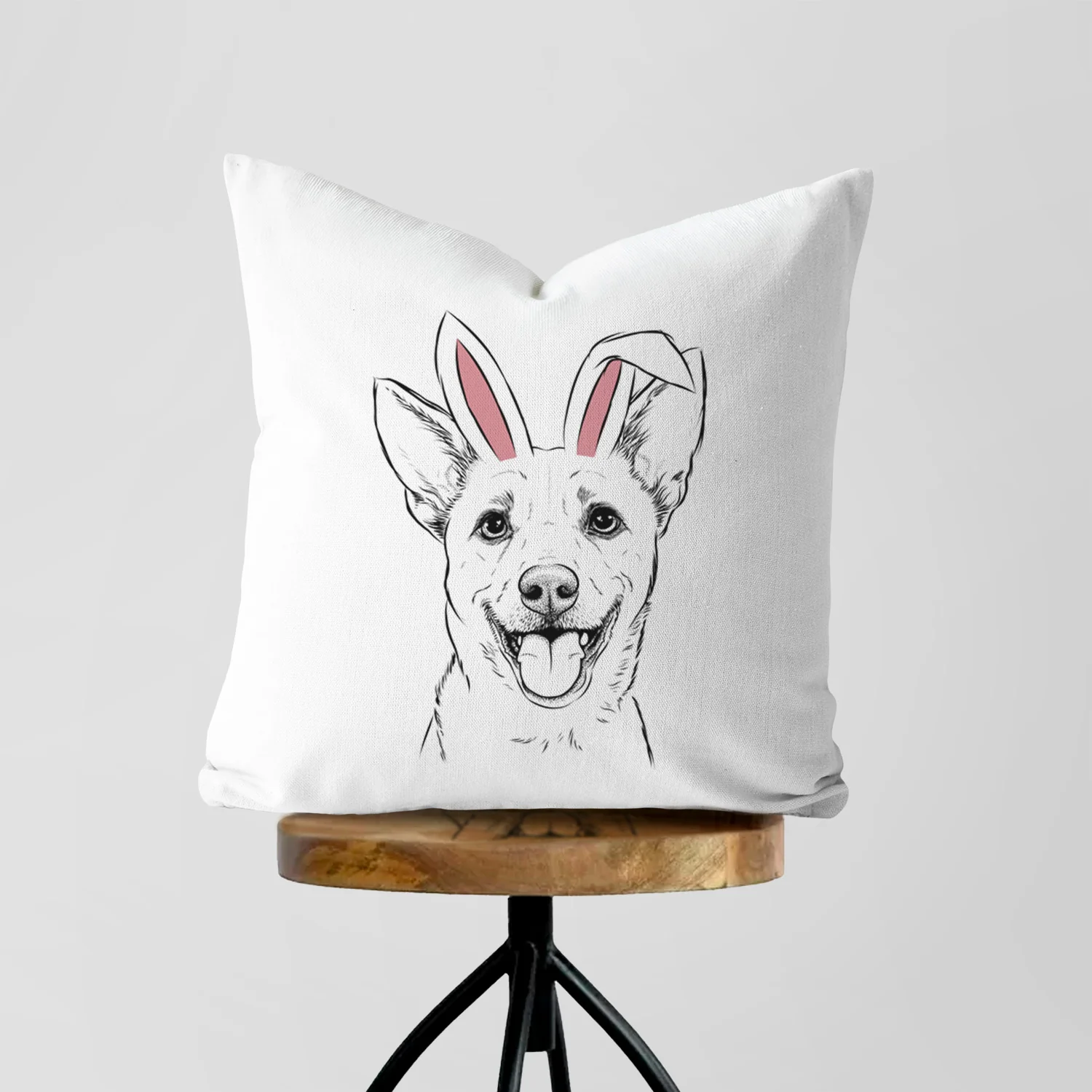 Dinghy the Mixed Breed - Throw Pillow Cover - Image 5