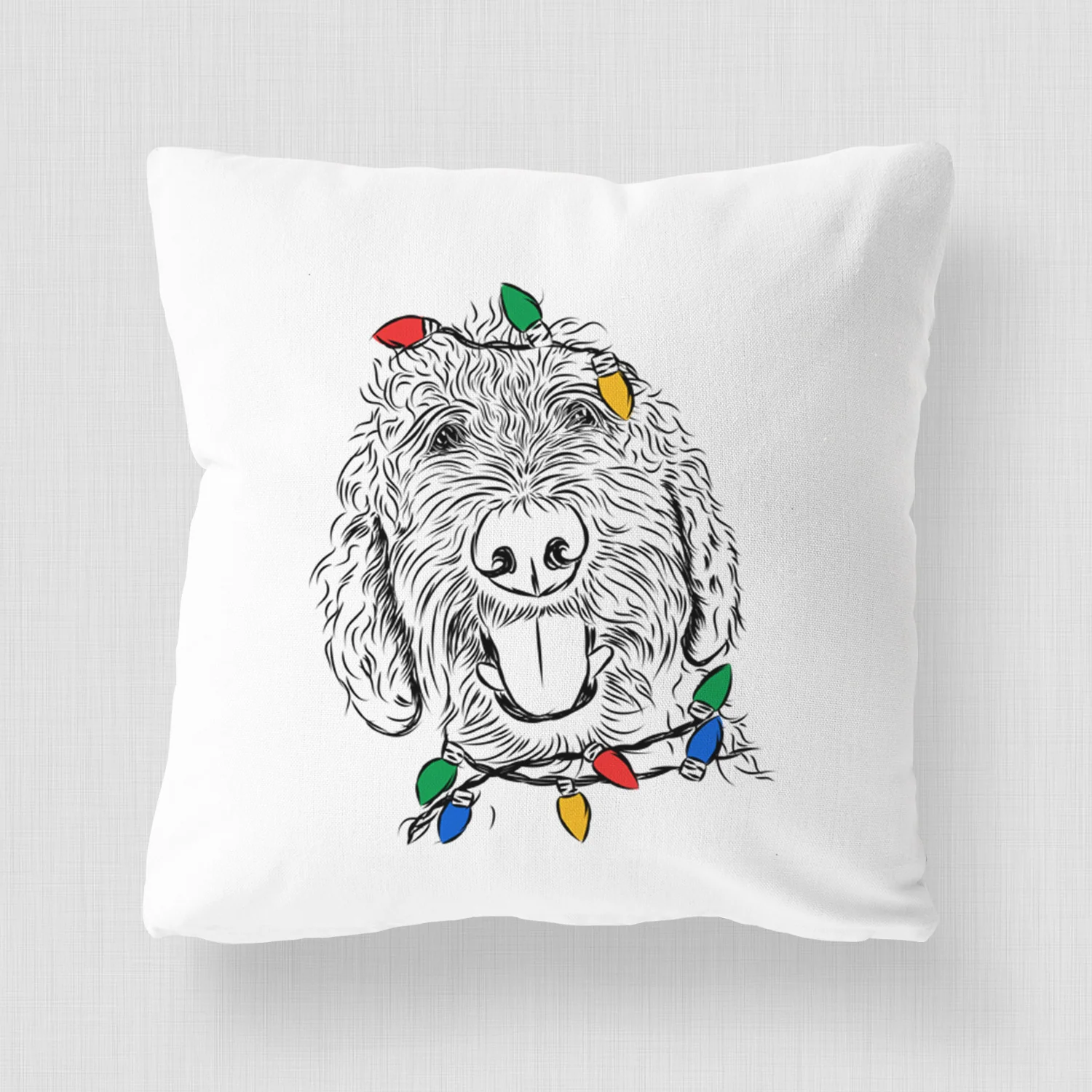 Dixie the Doodle - Throw Pillow Cover - Image 4