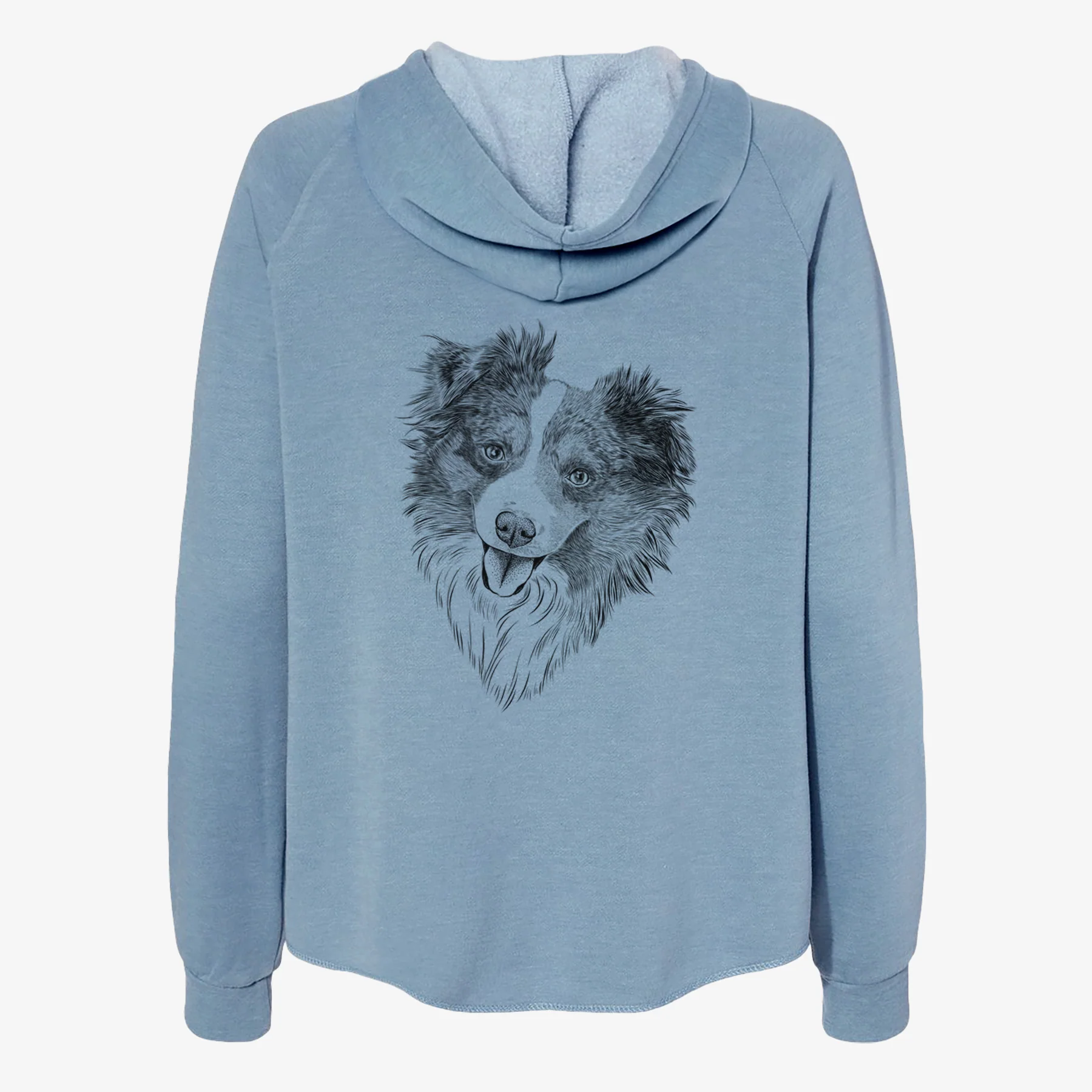 Doc the Mini Aussie - Women's Cali Wave Zip-Up Sweatshirt - Image 6