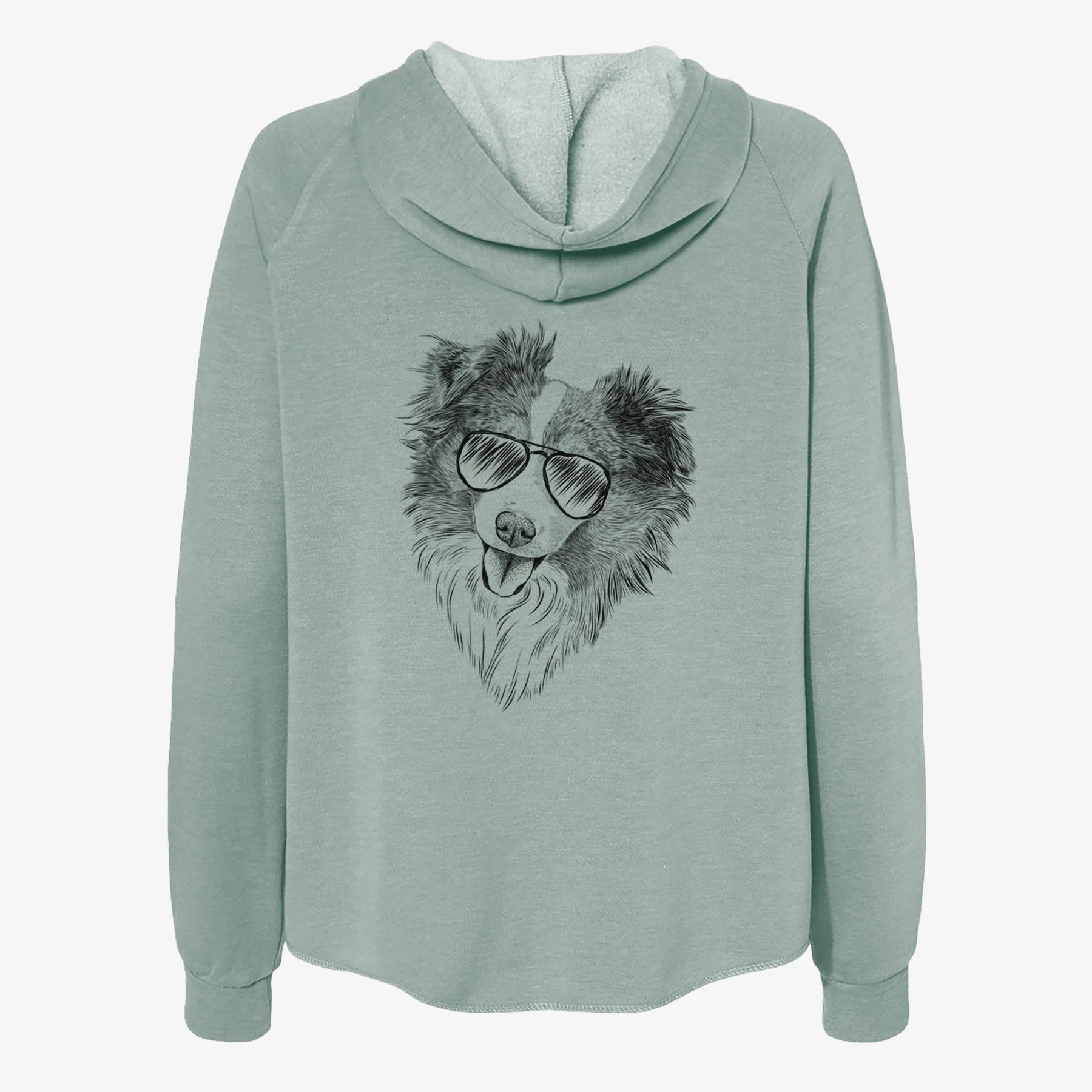 Doc the Mini Aussie - Women's Cali Wave Zip-Up Sweatshirt - Image 7