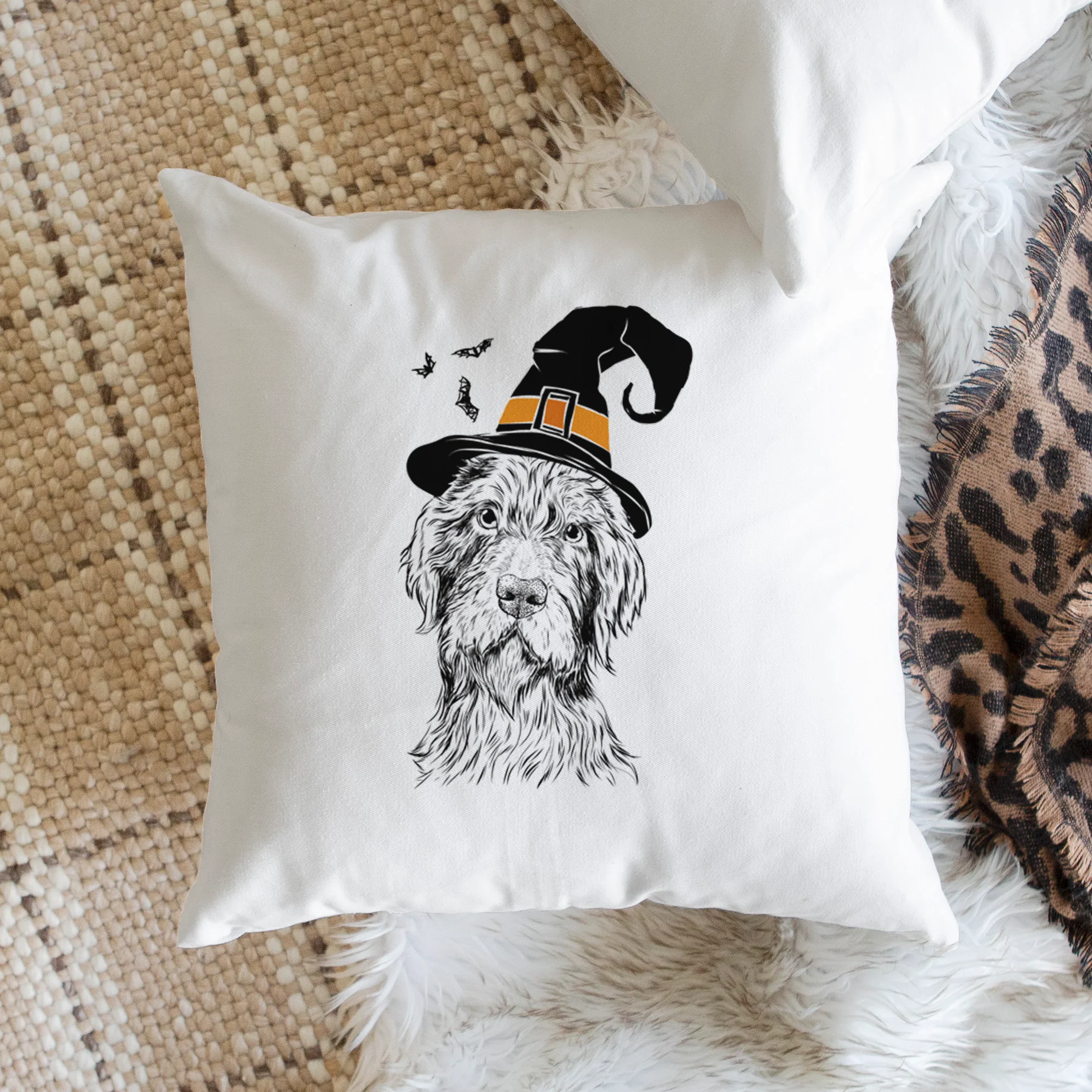 Doc Holliday the Pudelpointer - Throw Pillow Cover - Image 2