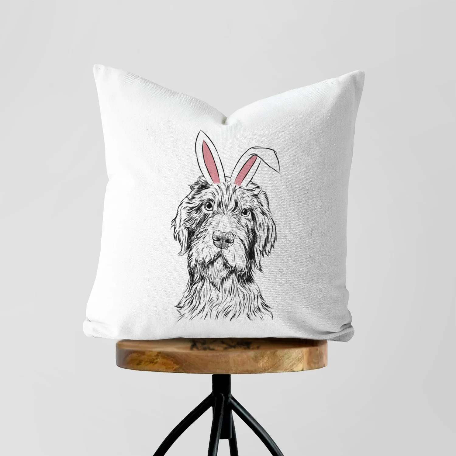Doc Holliday the Pudelpointer - Throw Pillow Cover - Image 5