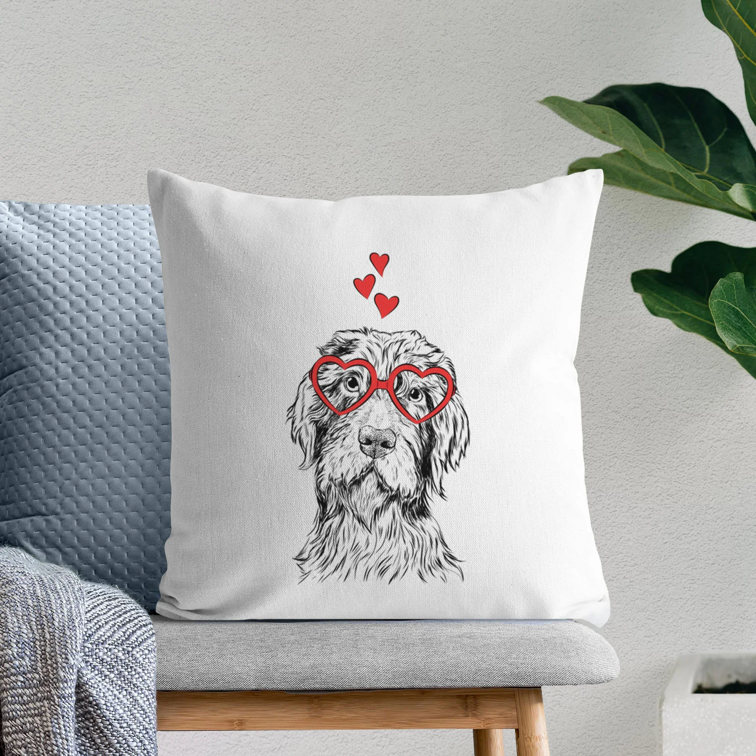 Doc Holliday the Pudelpointer - Throw Pillow Cover - Image 7