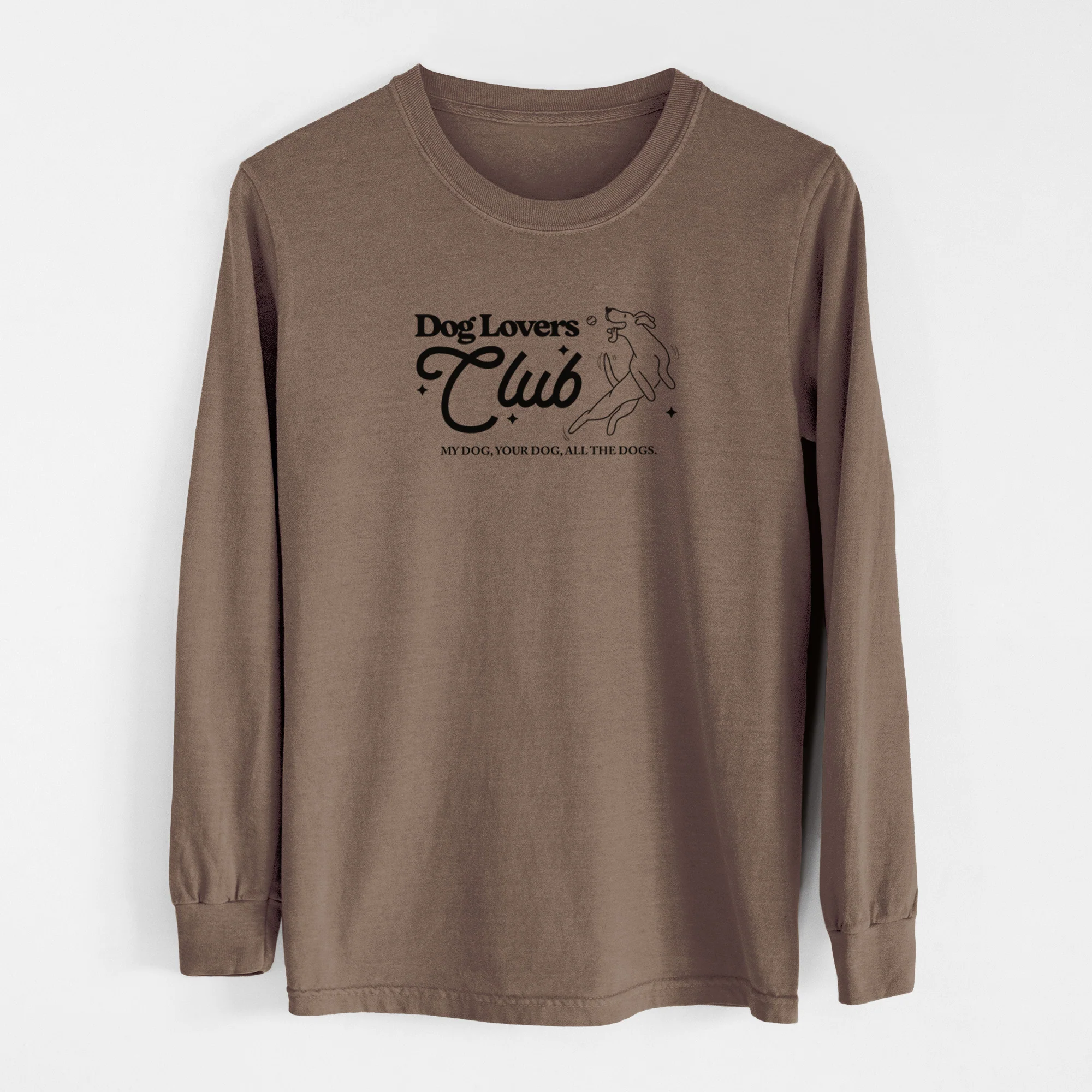 Dog Lovers Club - Men's Heavyweight 100% Cotton Long Sleeve - Image 15