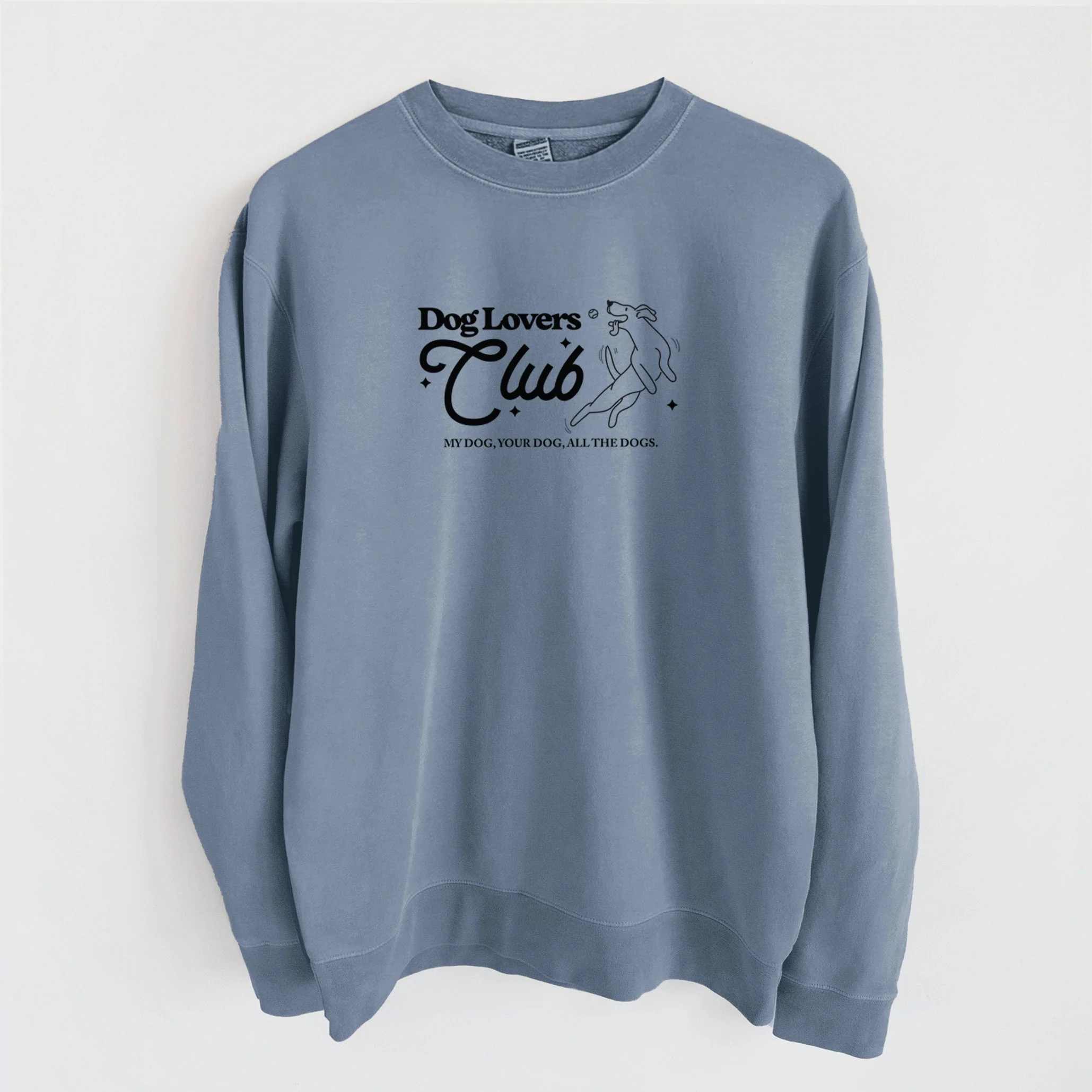 Dog Lovers Club - Unisex Pigment Dyed Crew Sweatshirt - Image 2
