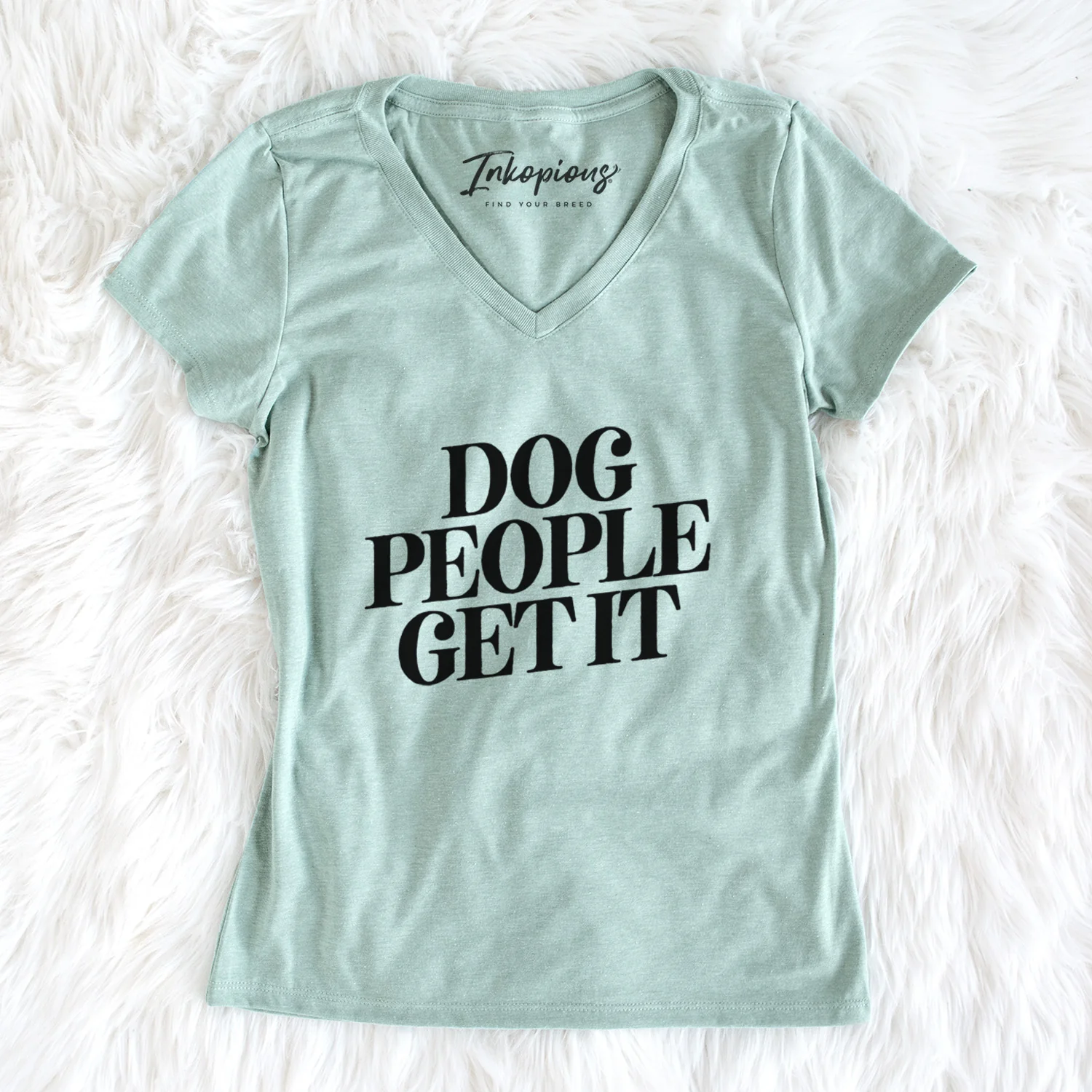 Dog People Get it - Women's Perfect V-neck Shirt - Image 2