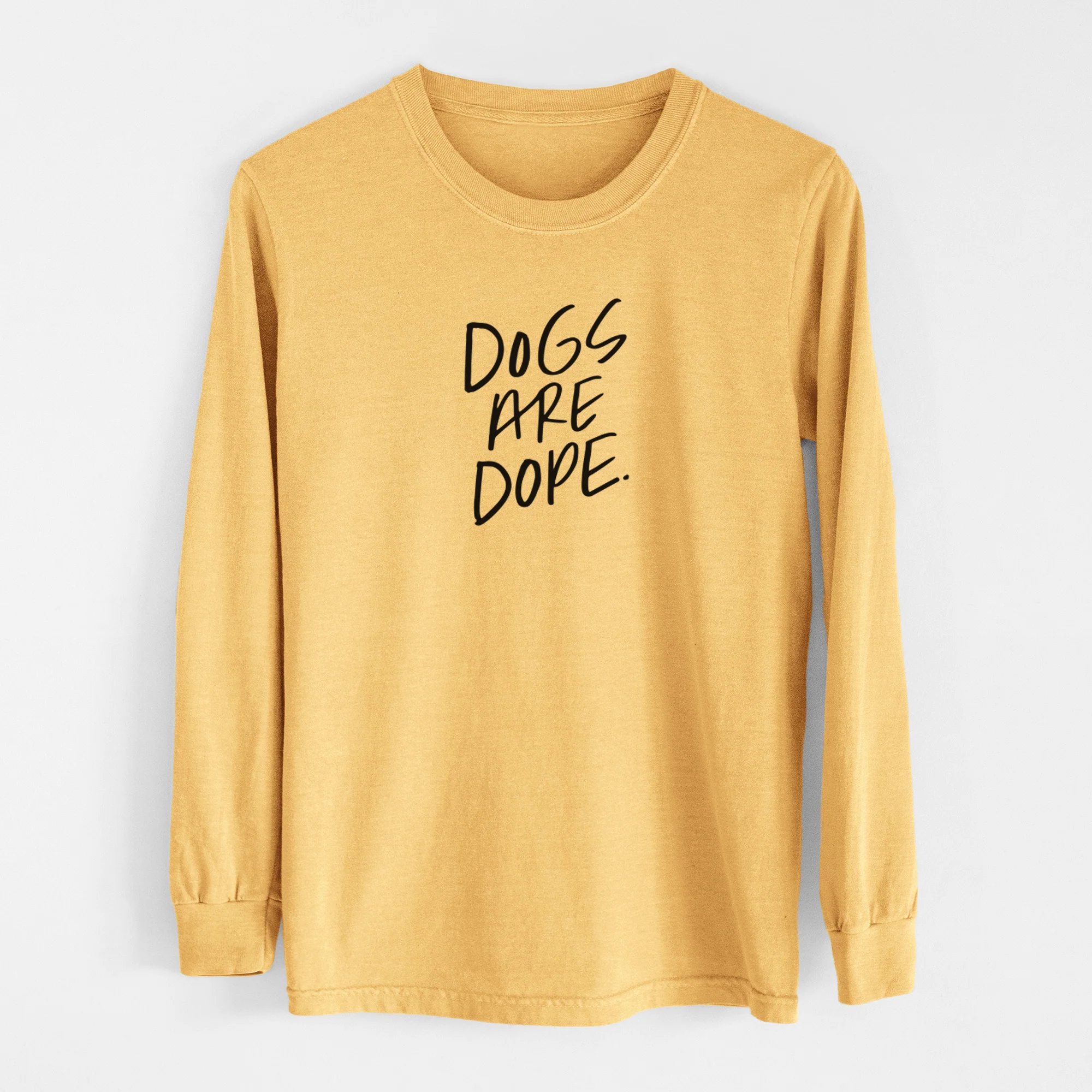 Dogs Are Dope - Men's Heavyweight 100% Cotton Long Sleeve