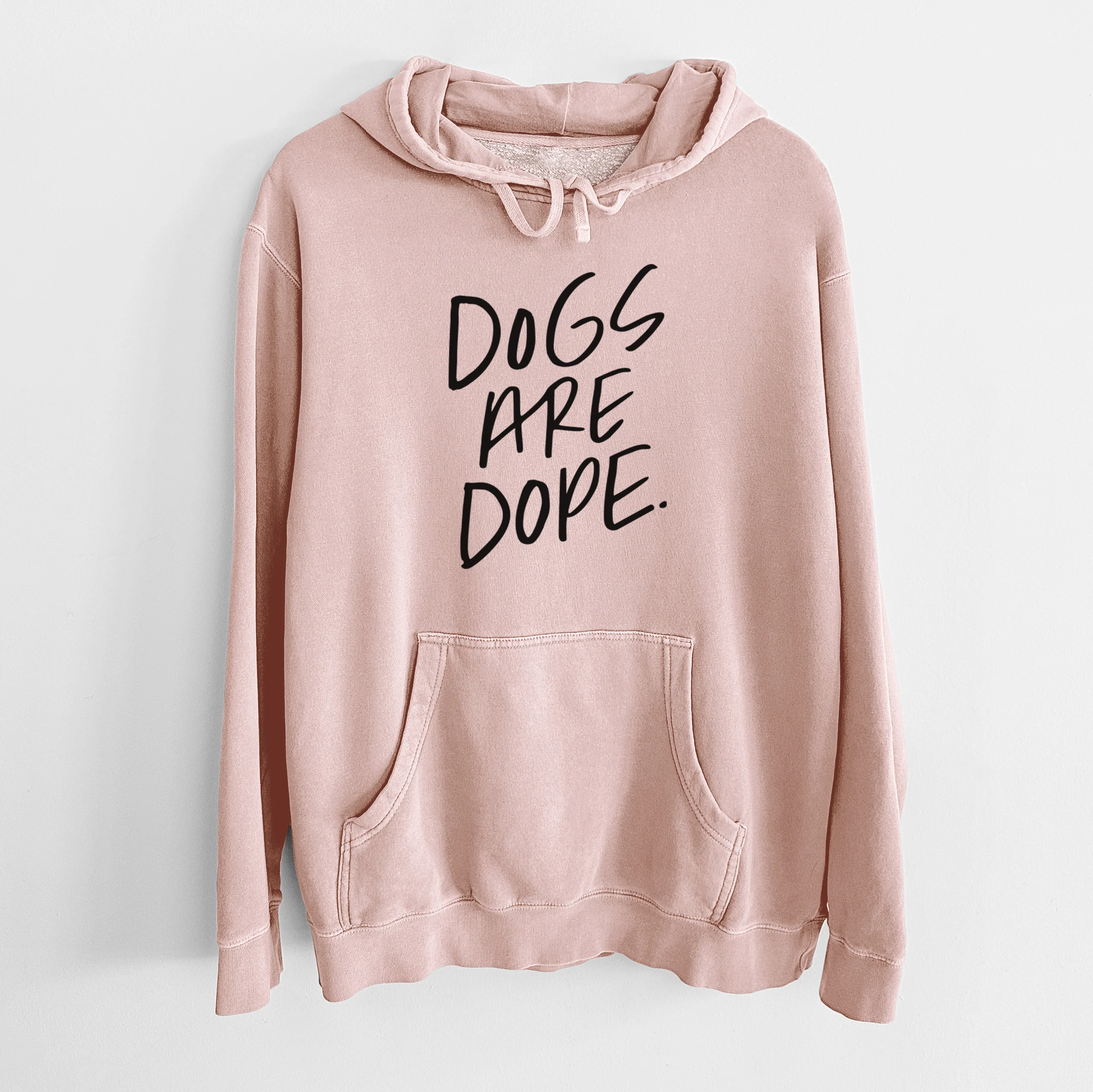 Dogs Are Dope - Unisex Pigment Dyed Hoodie - Image 7