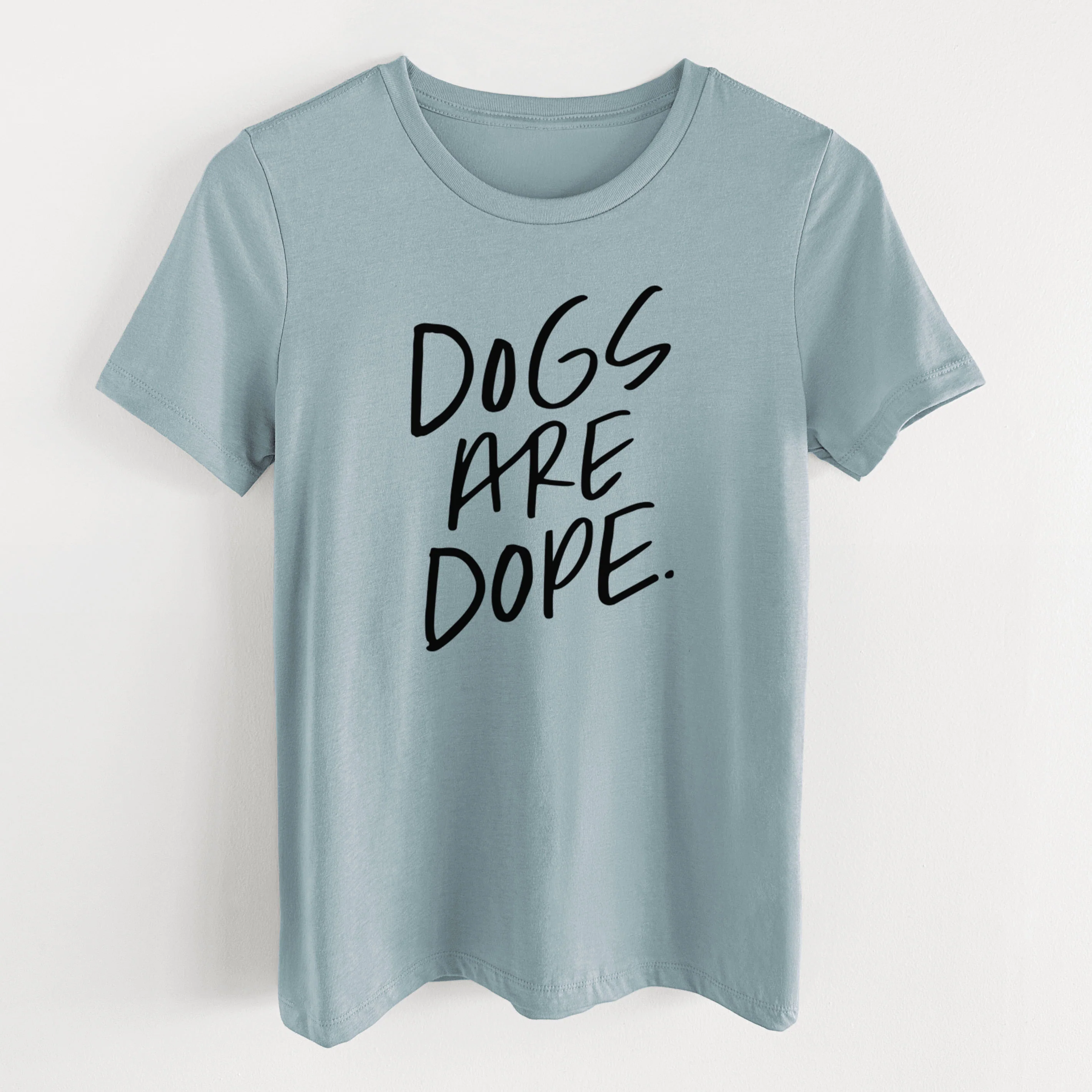 Dogs Are Dope - Women's Lightweight Relaxed Fit 100% Cotton Crewneck - Image 9