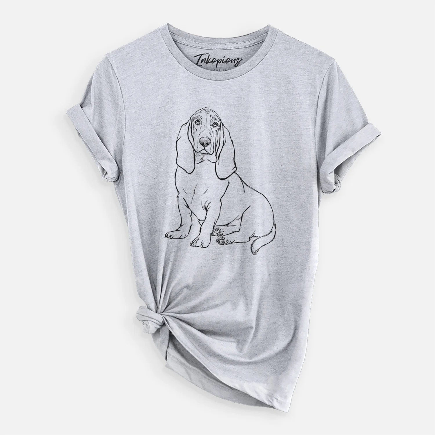 Doodled Blueberry the Basset Hound - Unisex Crewneck - Image 3