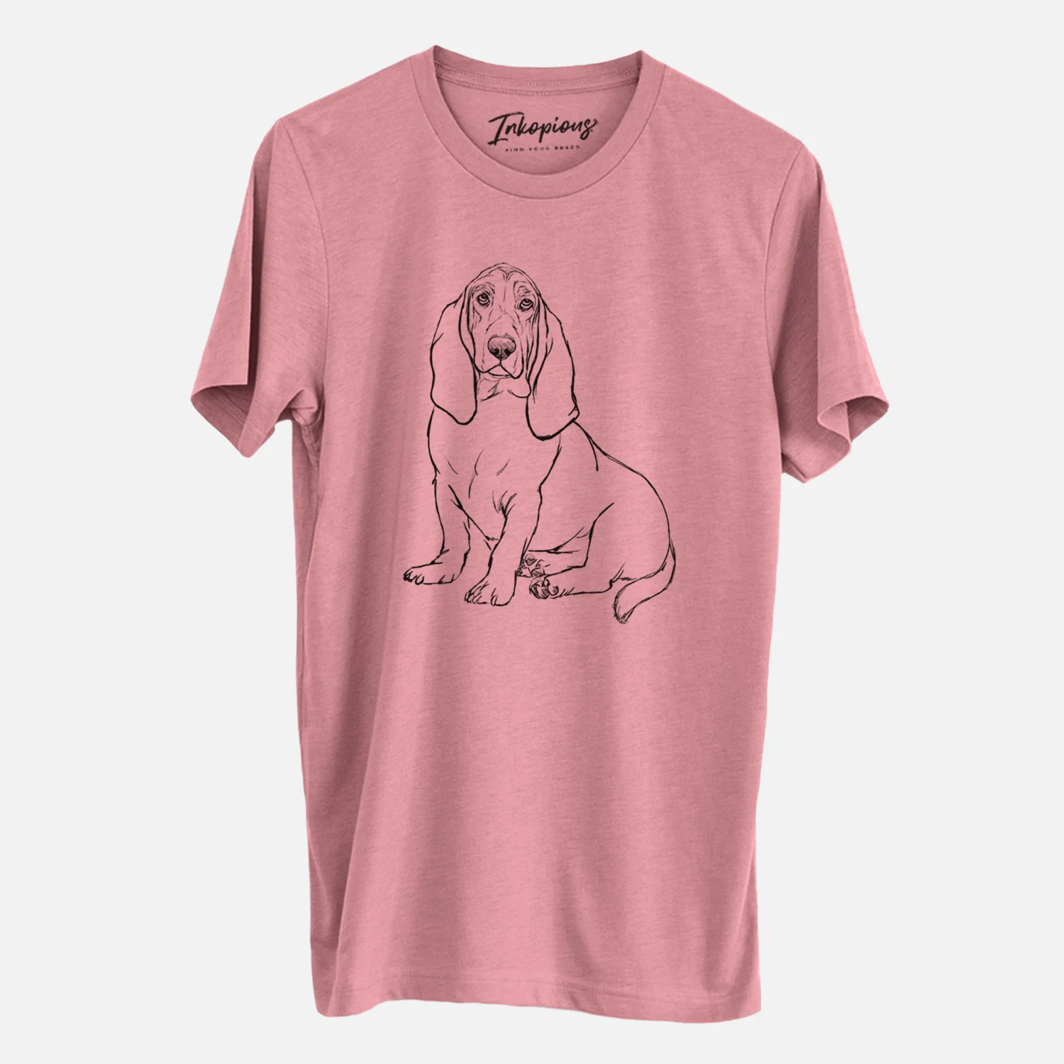 Doodled Blueberry the Basset Hound - Unisex Crewneck - Image 6