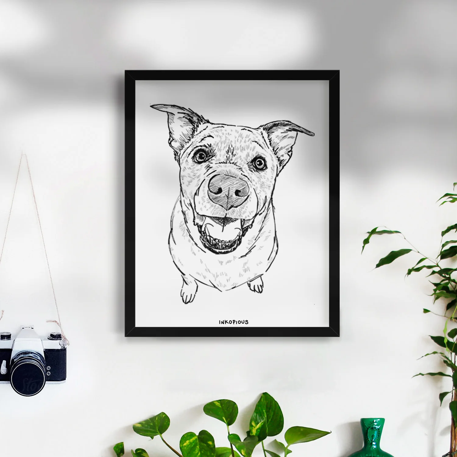 Doodled Boulder the Boxer/Heeler/Corgi Art Print - Image 6
