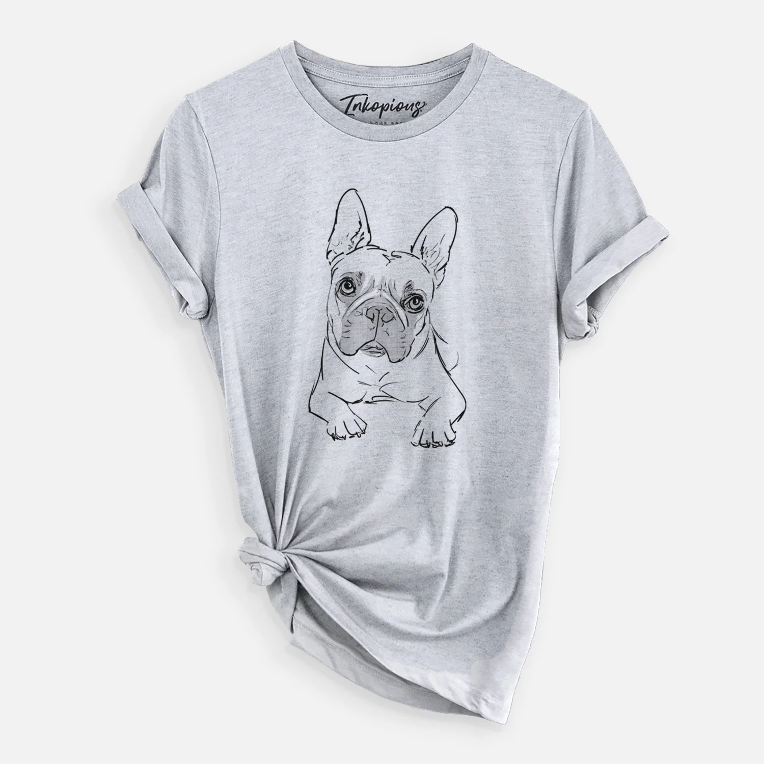 Doodled Buster the French Bulldog - Unisex Crewneck - Image 3