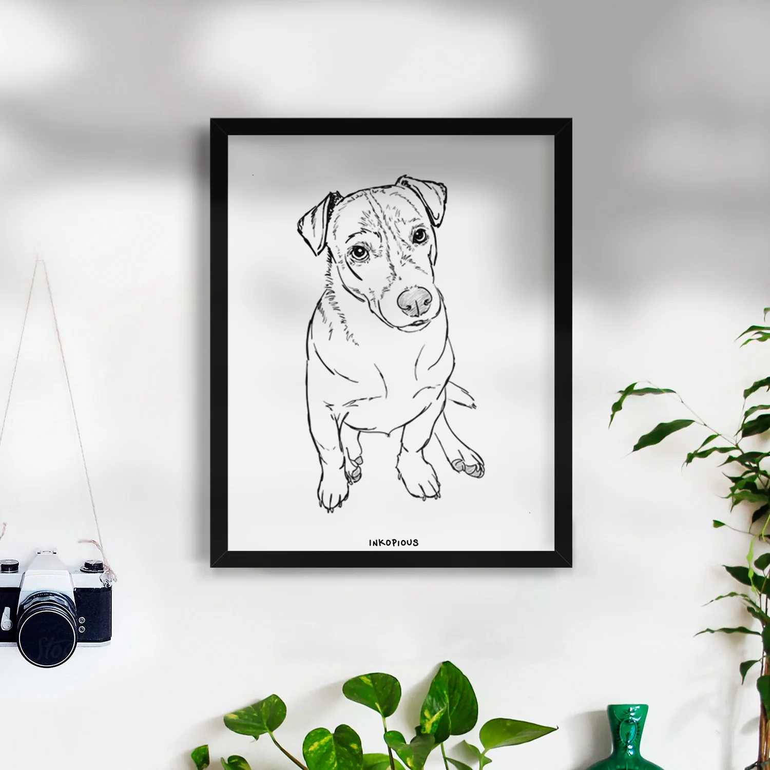 Doodled Buttercup the Mixed Breed Art Print - Image 6