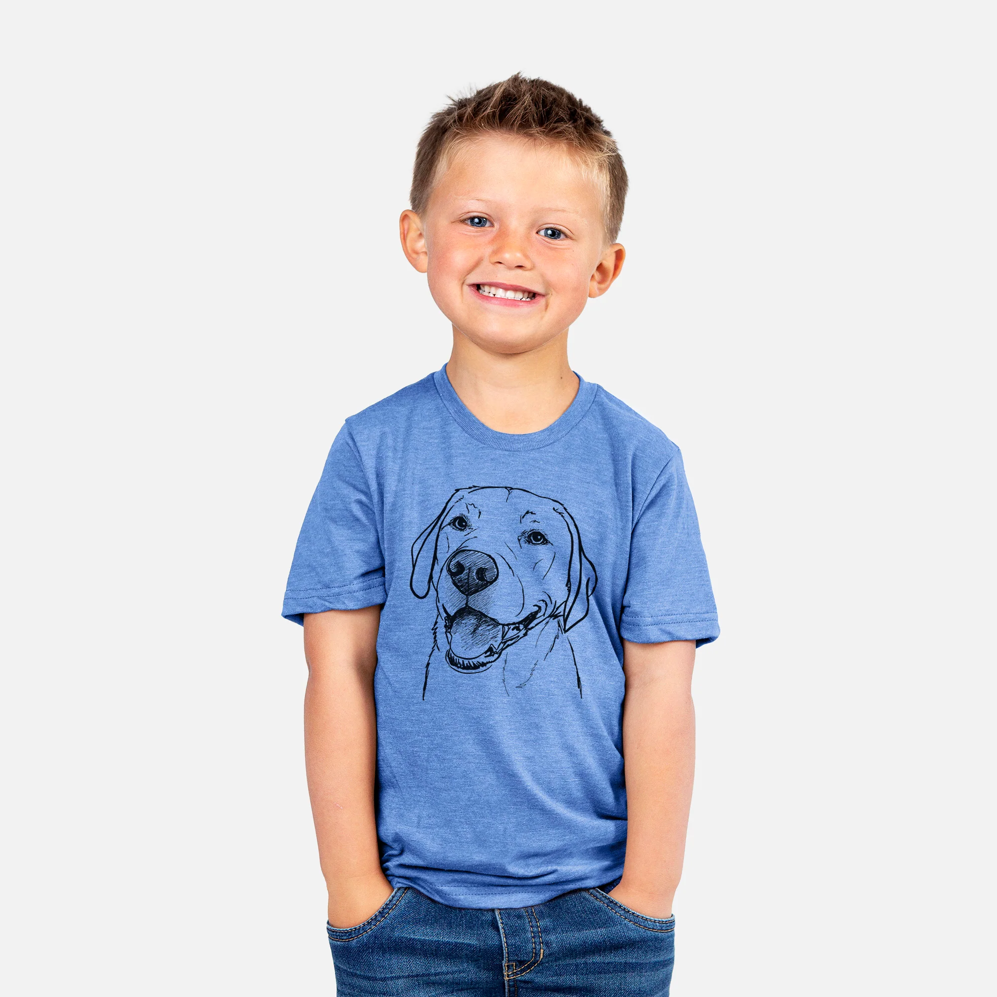 Doodled Jimmy the Larbrador Retriever - Kids/Youth/Toddler Shirt - Image 3