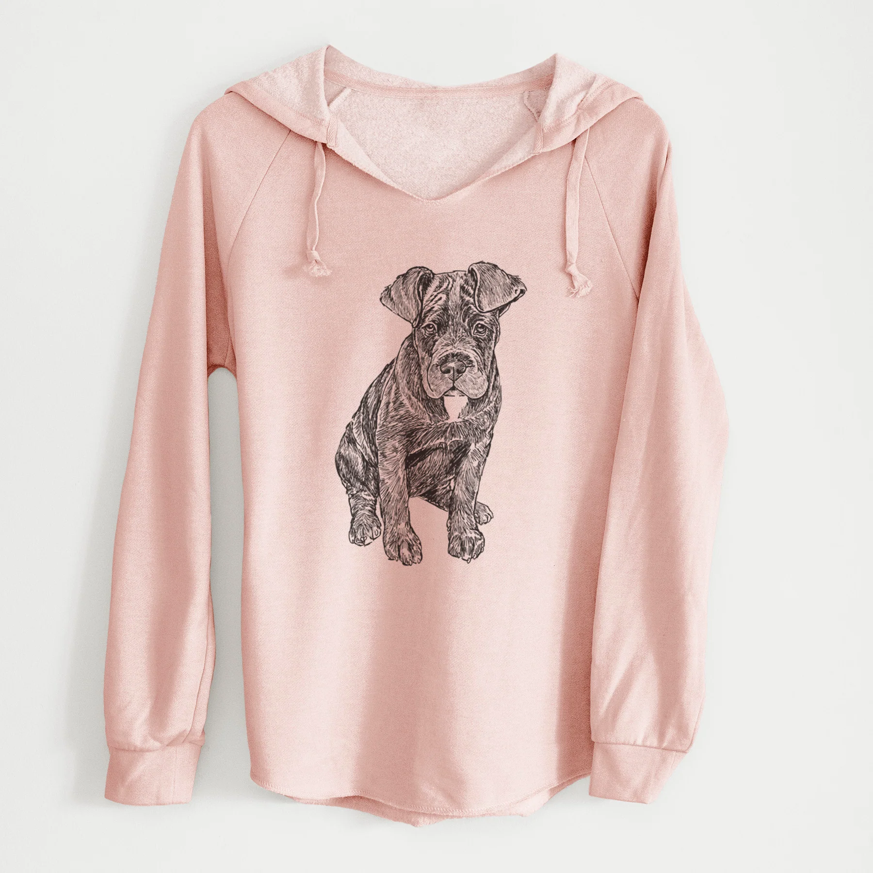 Doodled Kona the Cane Corso - Cali Wave Hooded Sweatshirt - Image 4